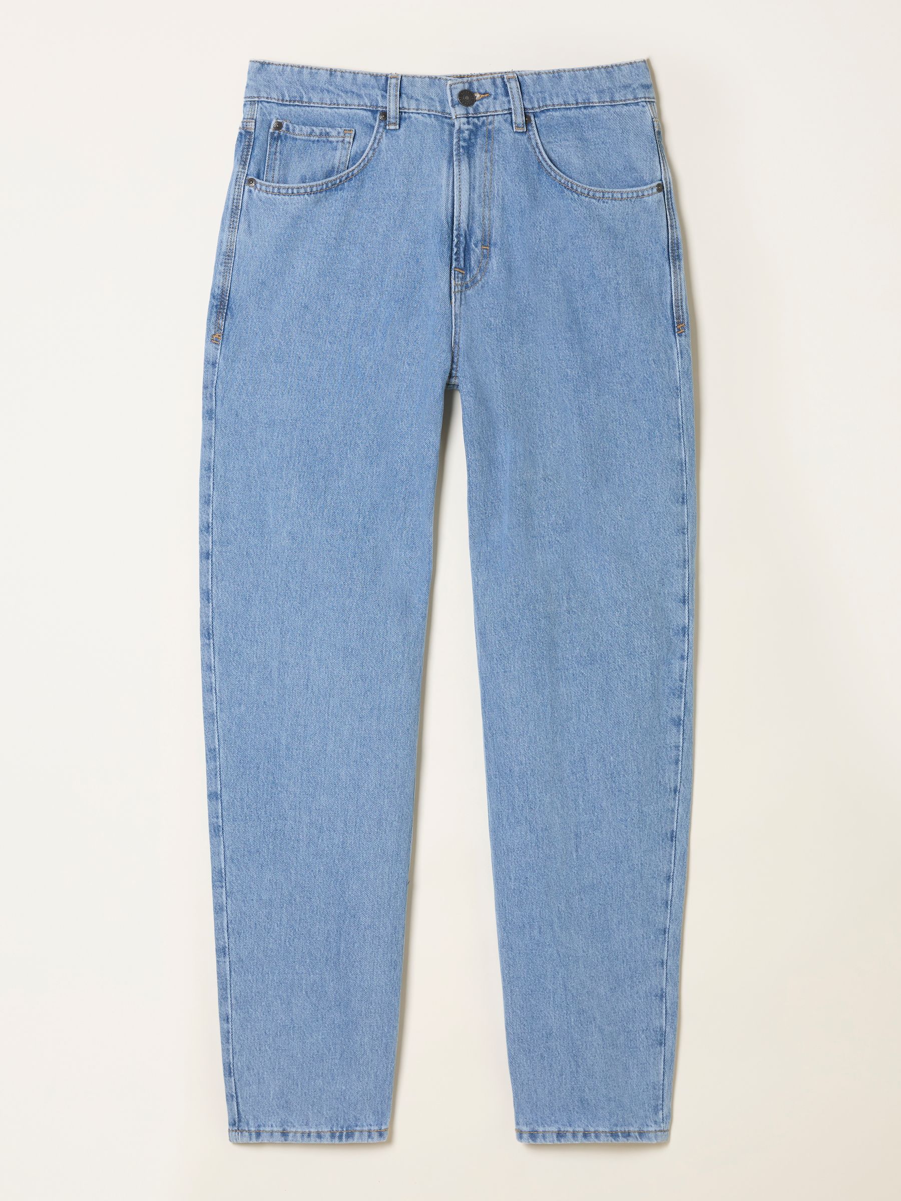 Light Blue Tapered Fit Jeans | FatFace USA