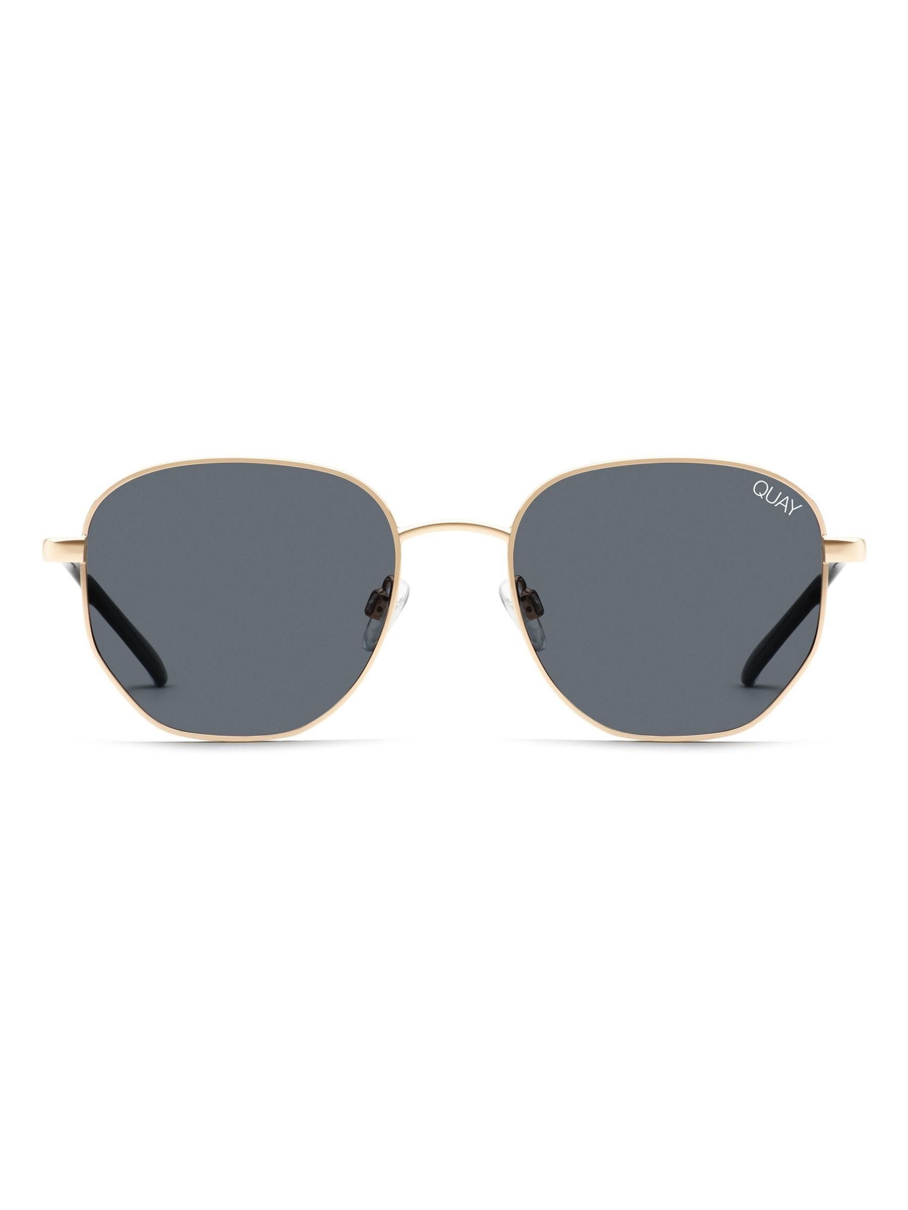 QUAY Gold Big Time Polarised Sunglasses - Image 2 of 4
