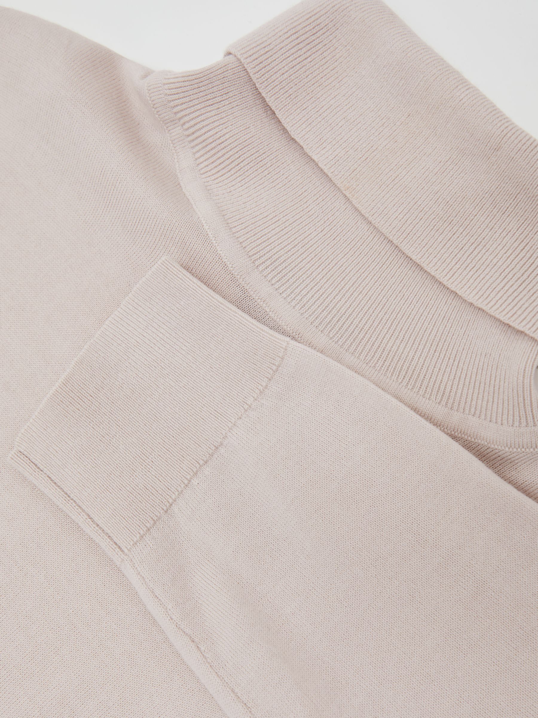 Wool Roll-Neck Jumper in Beige - image 3