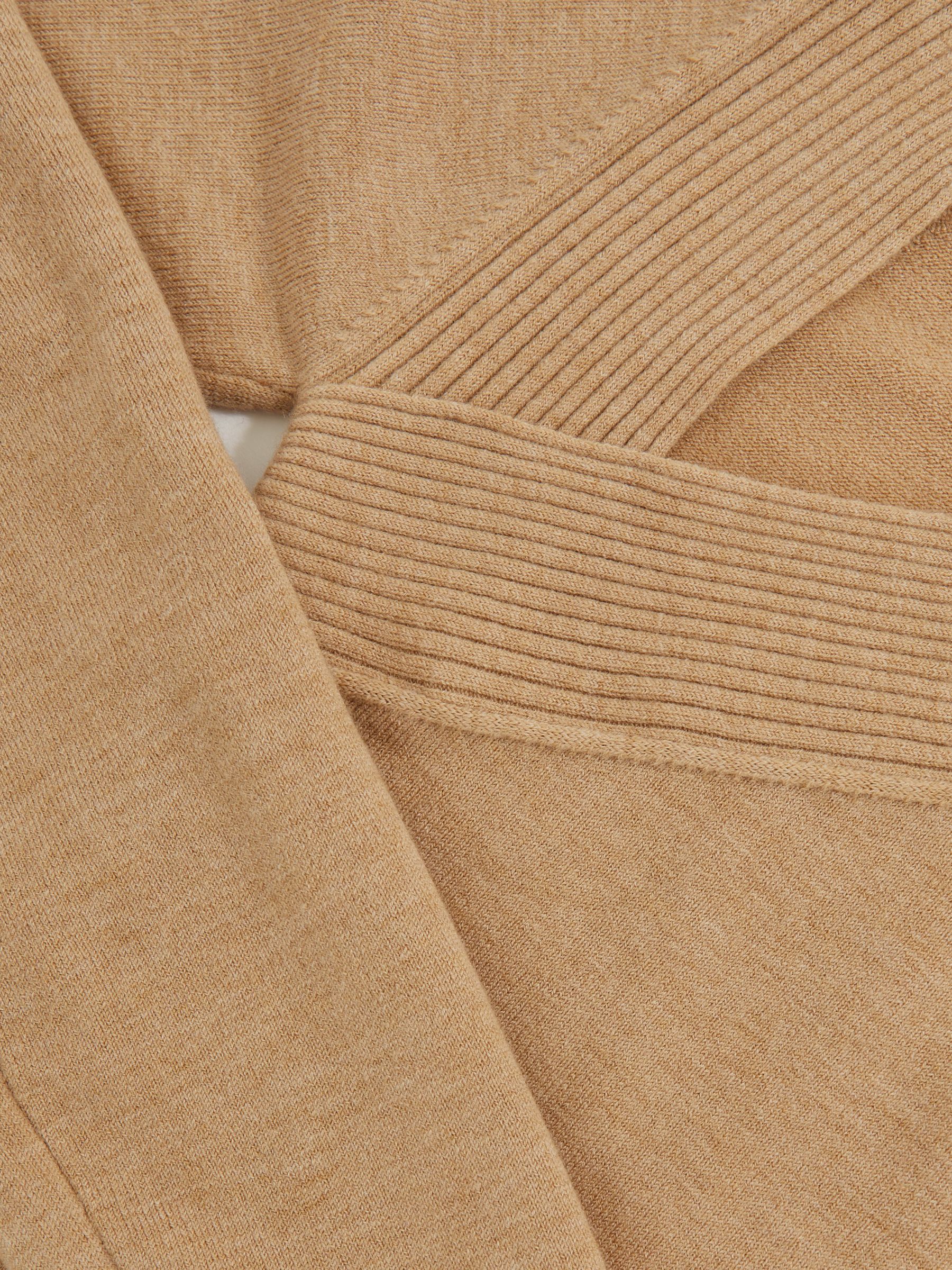 Wool-Blend Asymmetric Knit Top in Camel - image 3