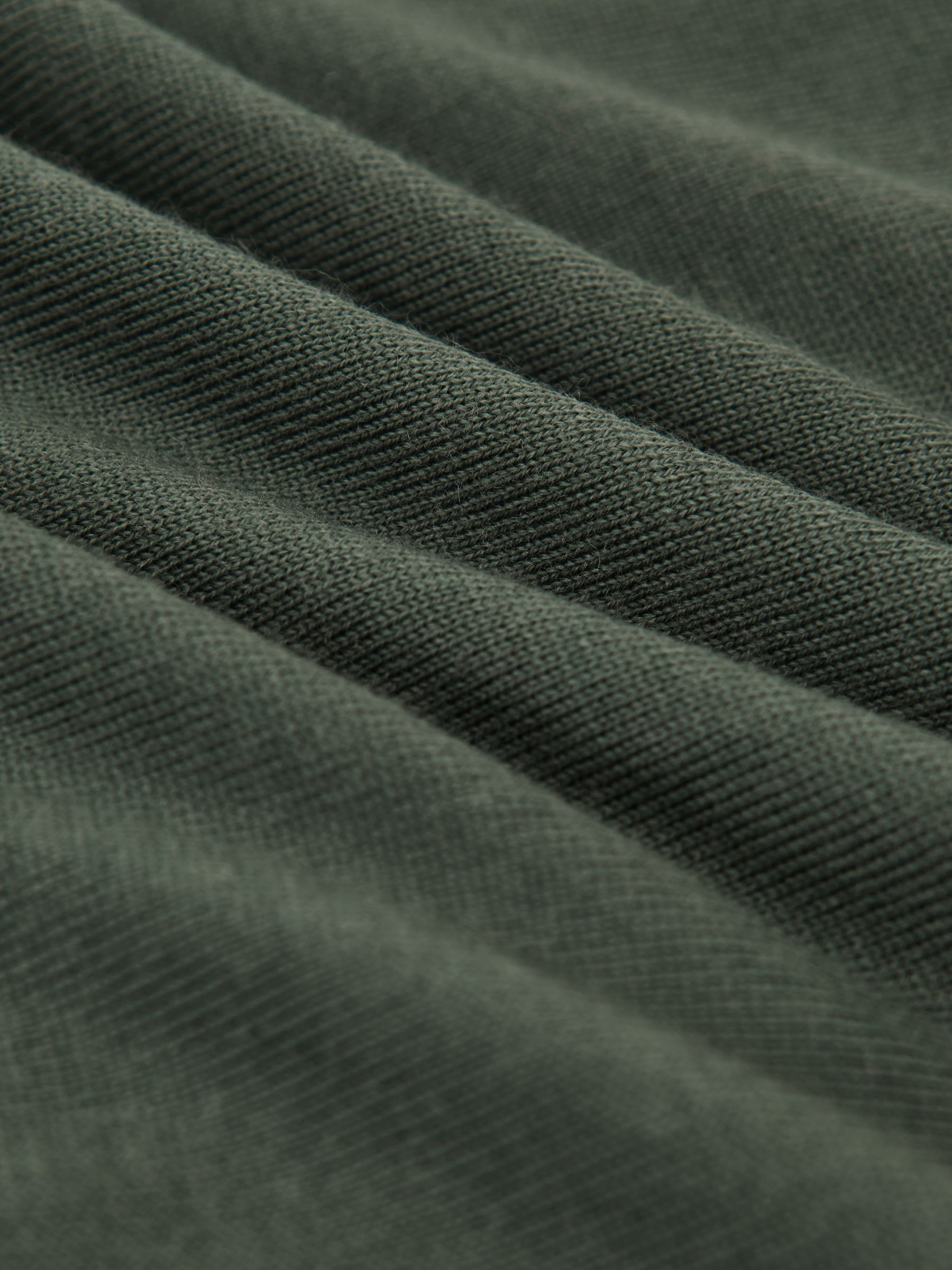 Wool Roll-Neck Jumper in Kale Green - image 3