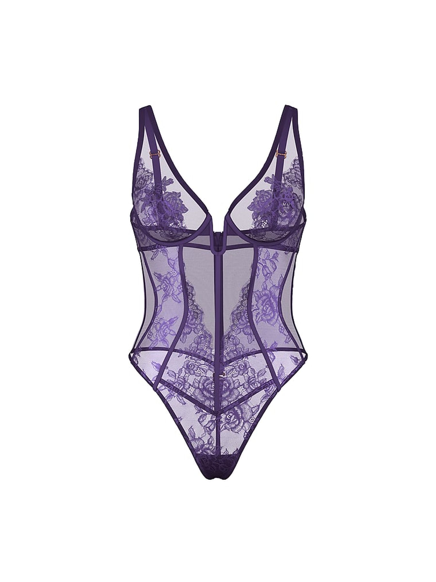 Valiant Purple Lace Bodysuit - Image 3 of 3