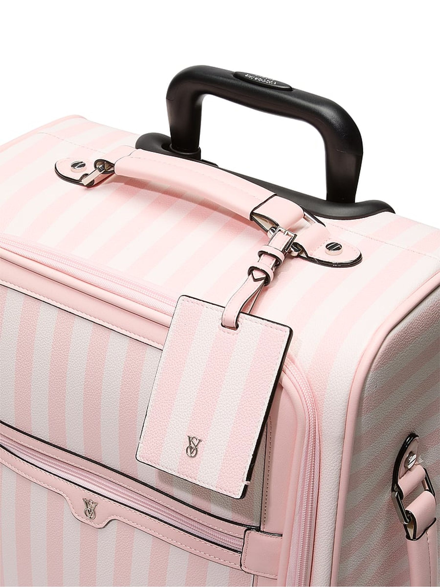 Heritage Stripe Pink Passport Holder and Luggage Tag Set - Image 4 of 4
