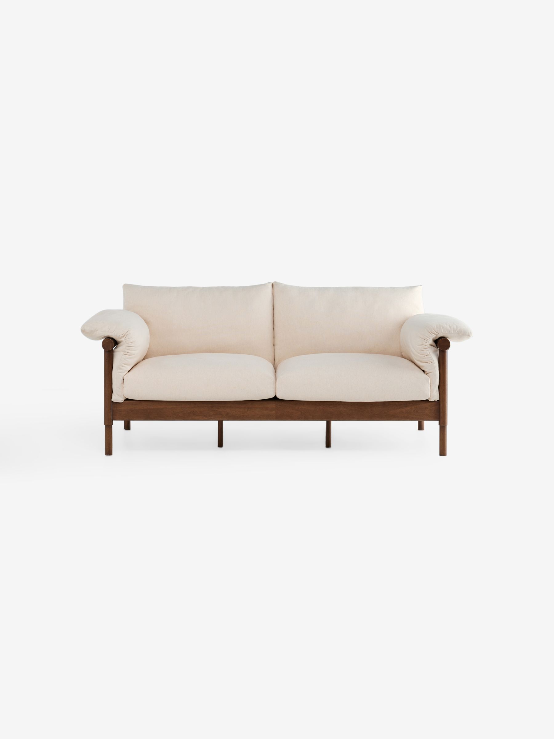 Solen Sofa in Natural Stone Woven Slub Plain - Image 4 of 4