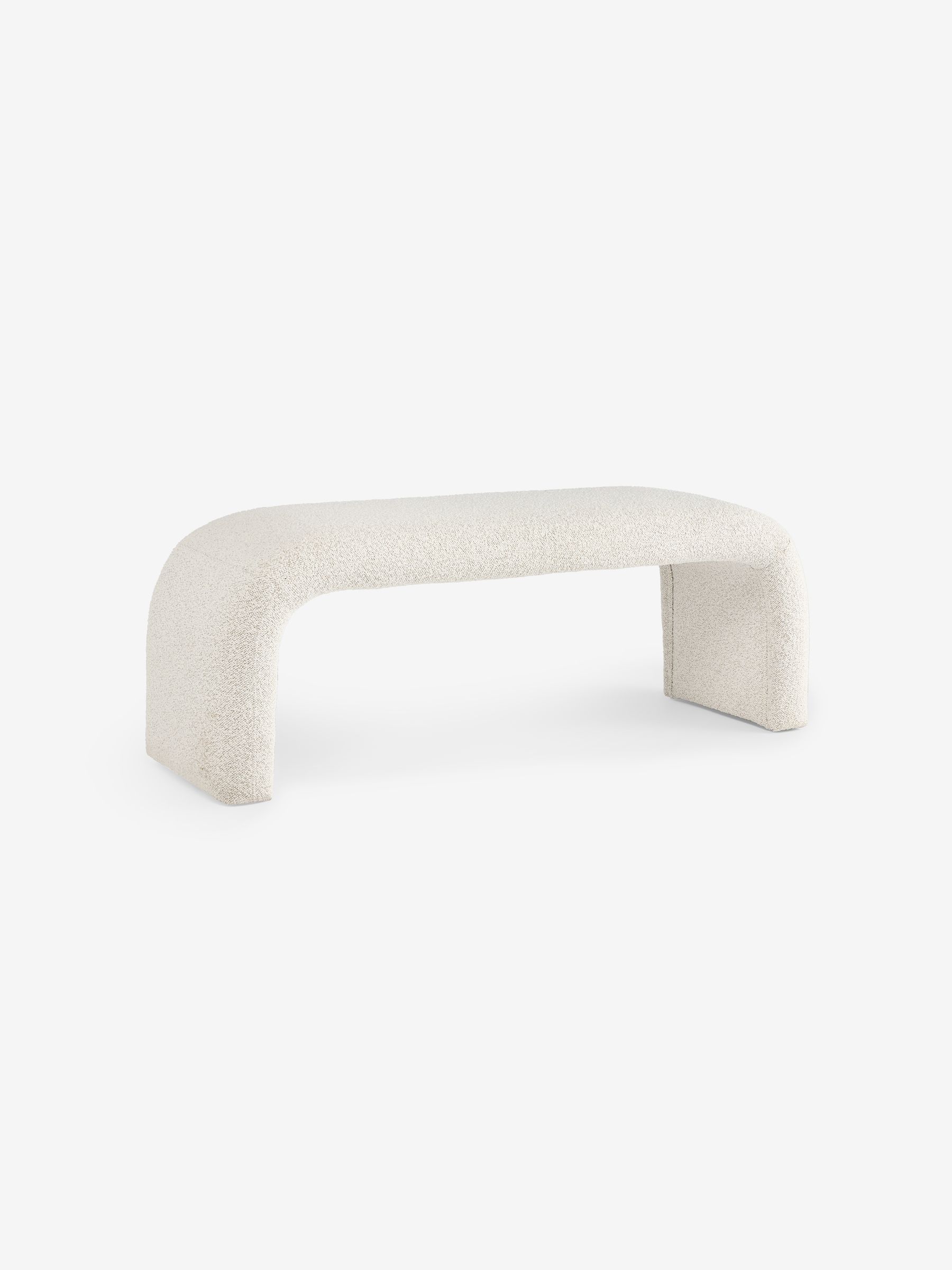 Beryl Bench in Off White Soft Touch Boucle - Image 2 of 2