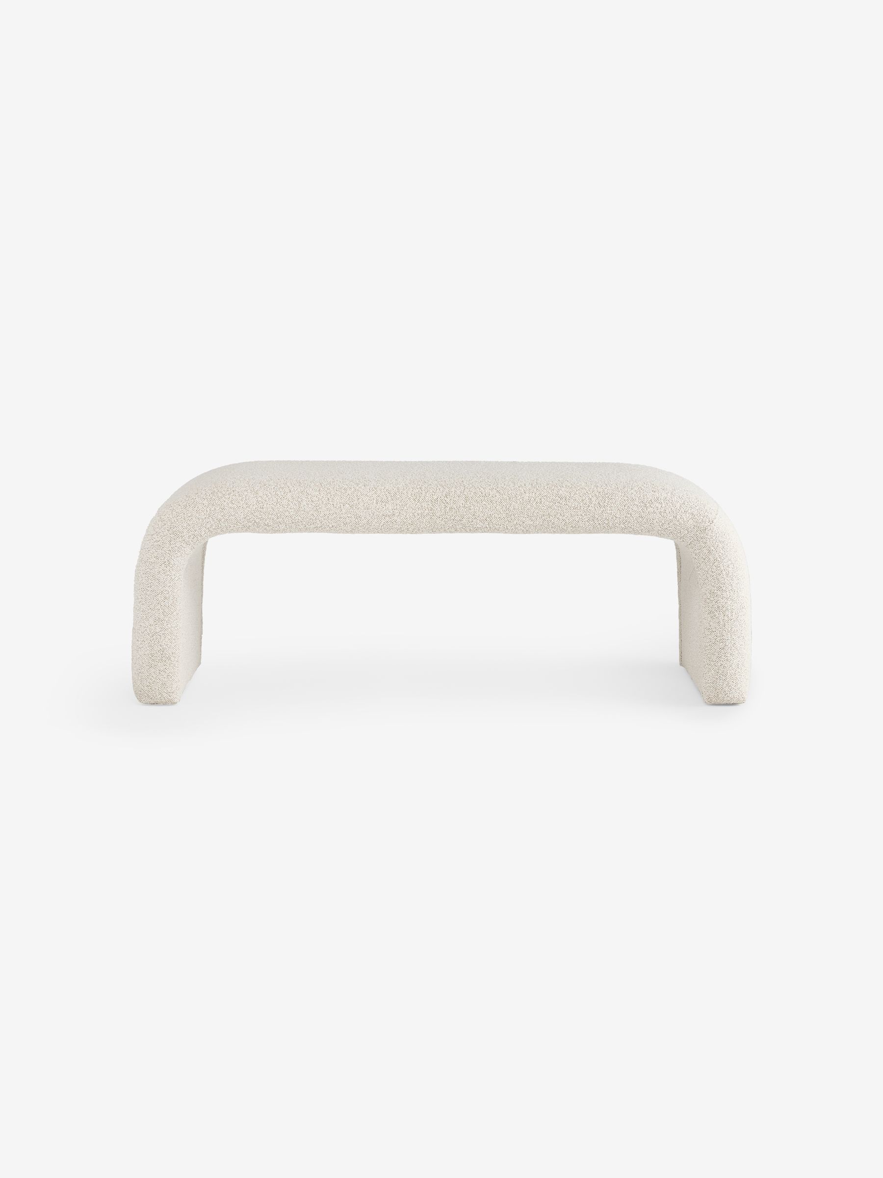 Beryl Bench in Off White Soft Touch Boucle - Image 5 of 5 Beryl Bench in Off White Soft Touch Boucle - Image 5 of 5