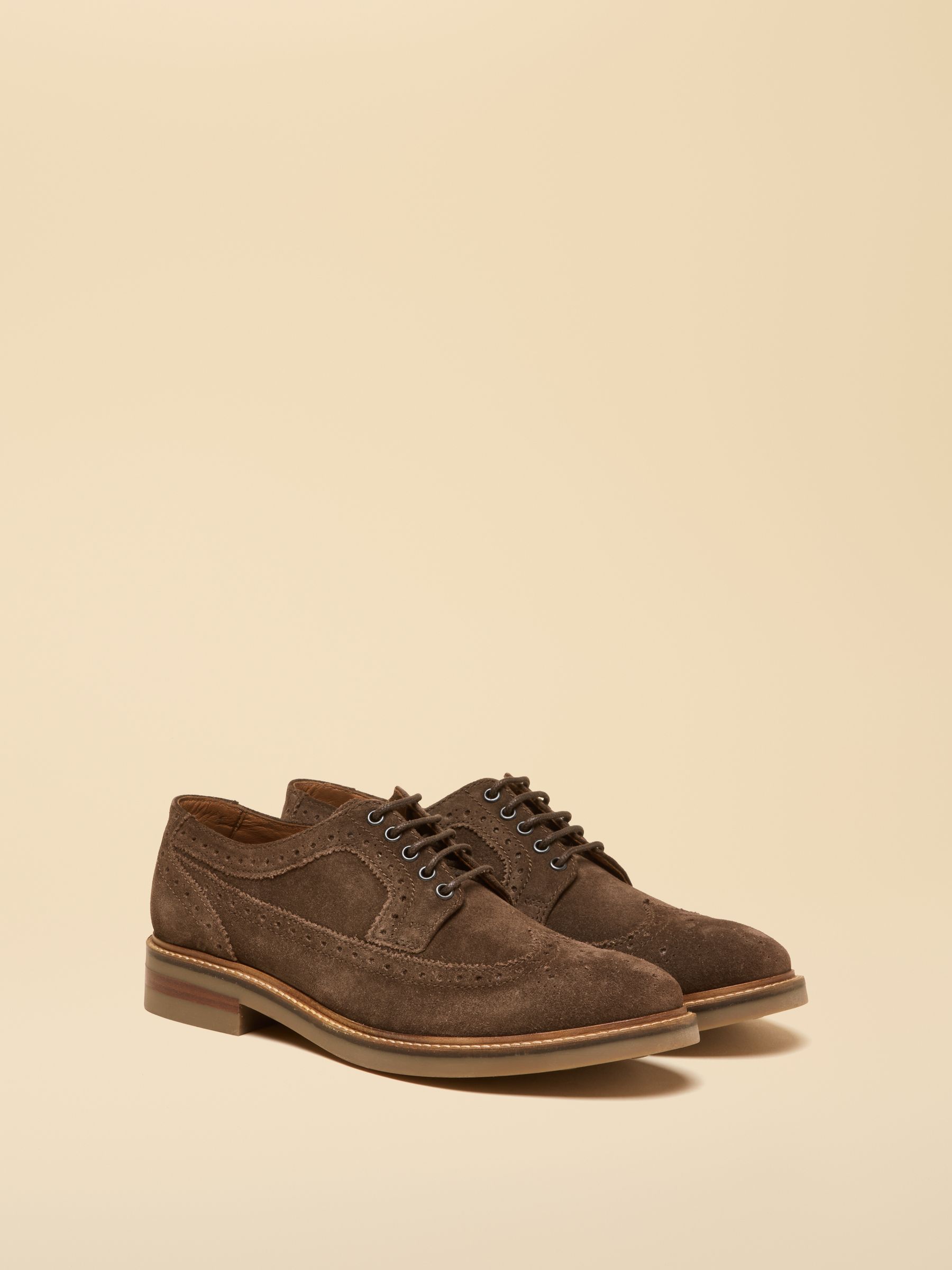 Brown Suede Brogue - Image 1 of 7