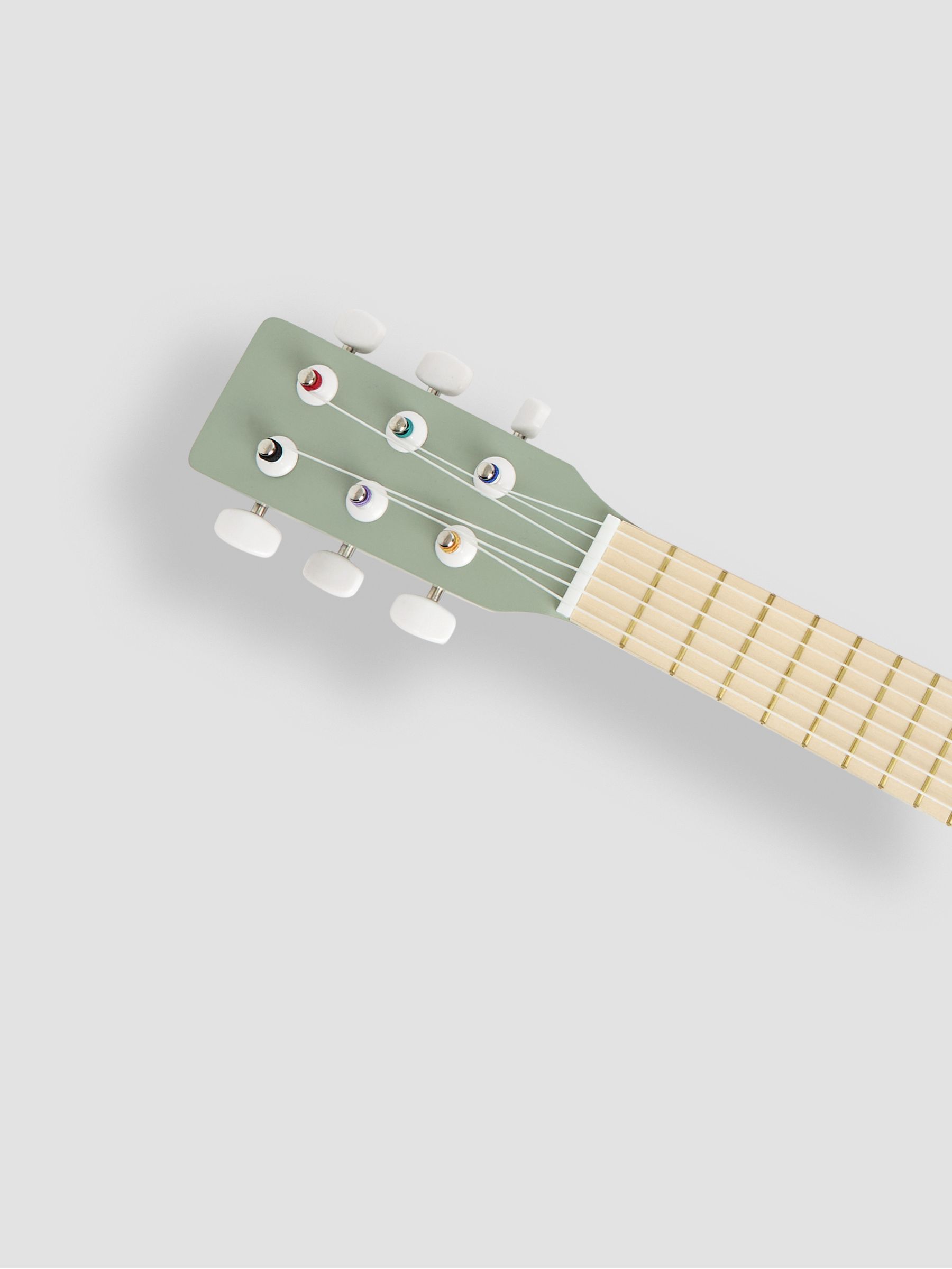 Green Wooden Toy Guitar - Image 5 of 5