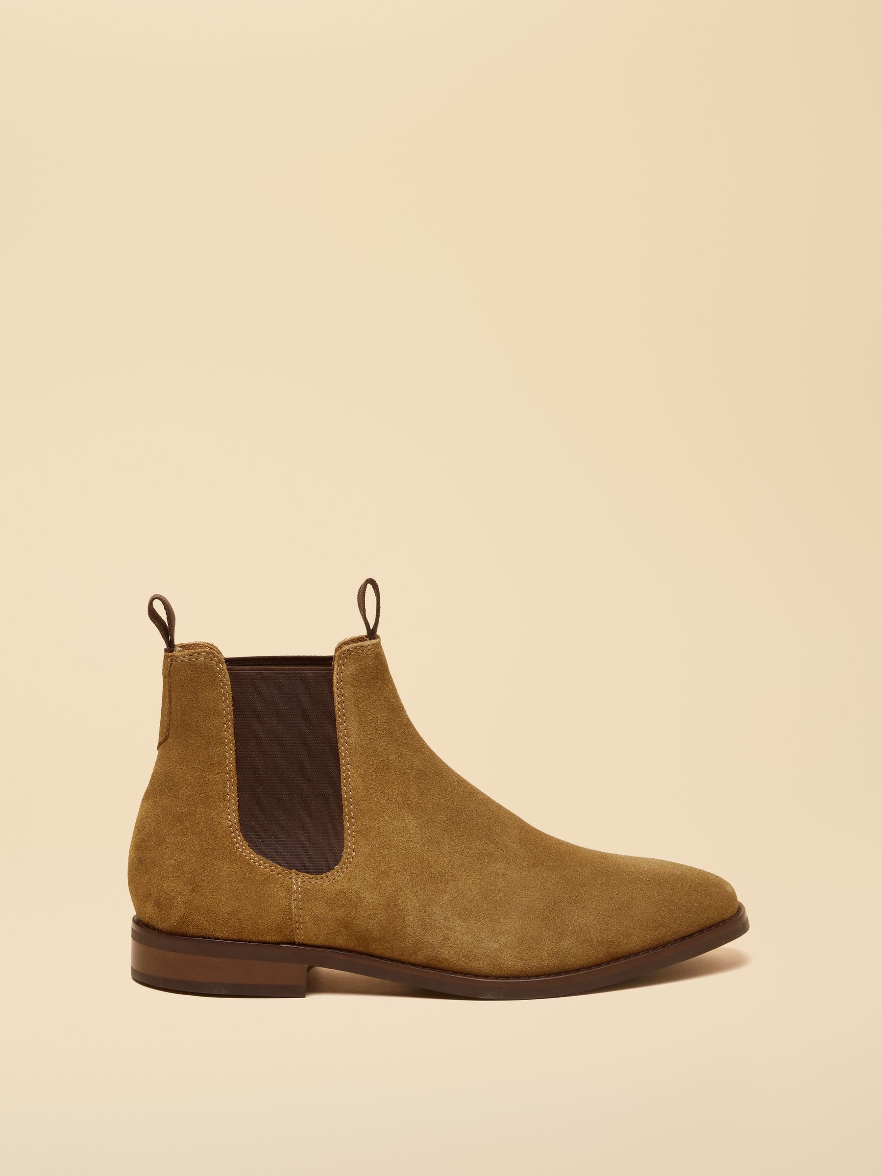 Taupe Suede Chelsea Boots - Image 2 of 6 Taupe Suede Chelsea Boots - Image 2 of 6