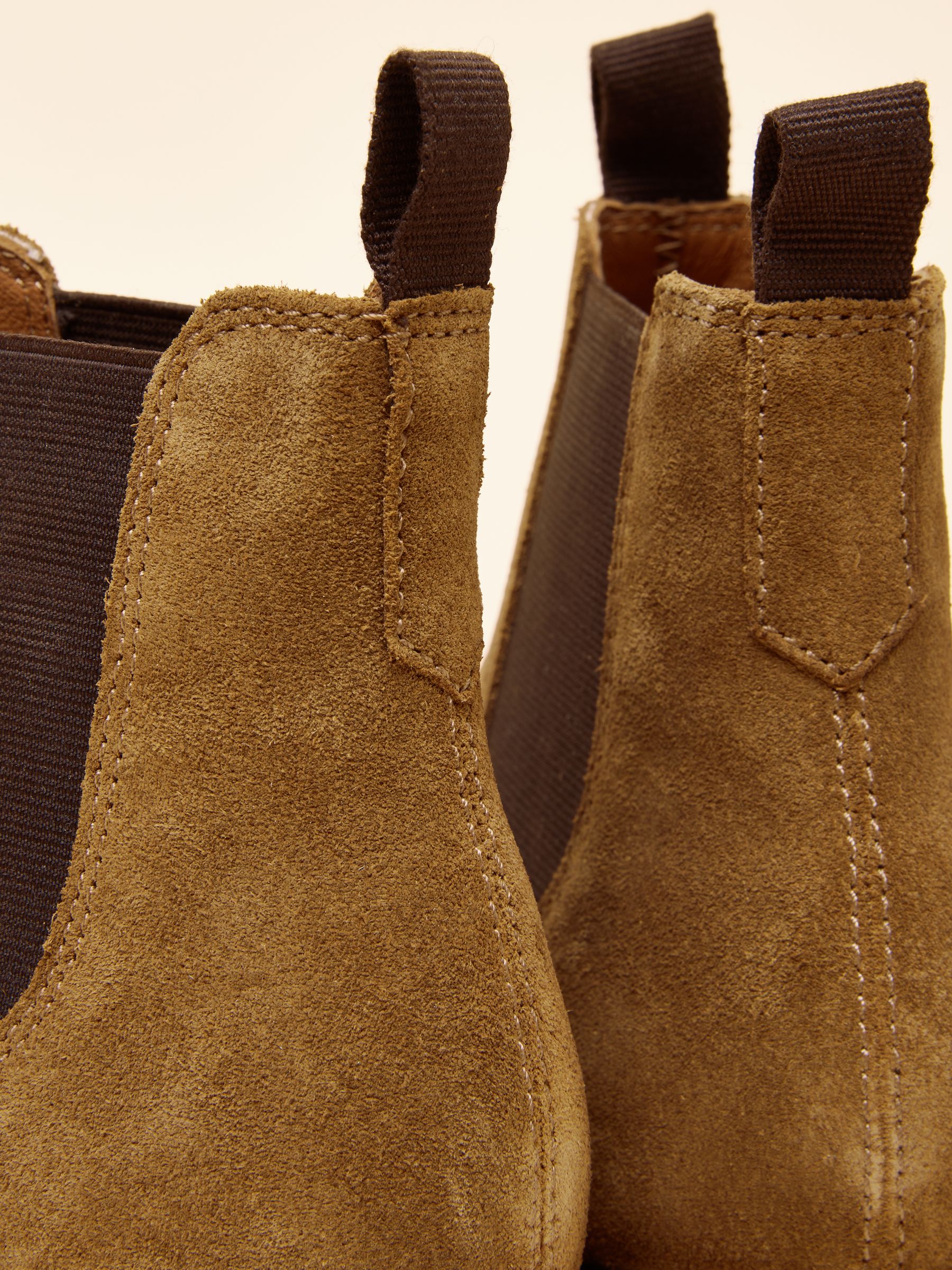 Taupe Suede Chelsea Boots - Image 5 of 6