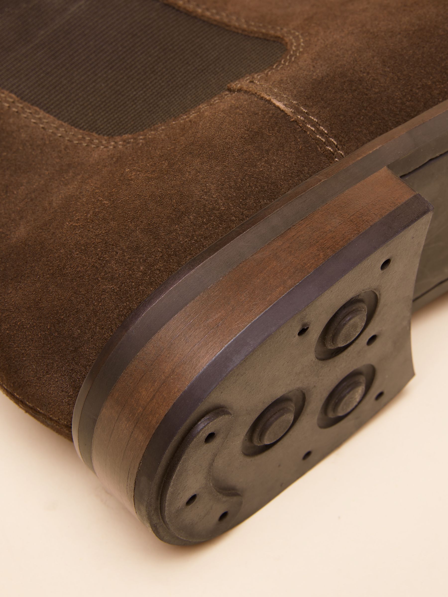 Brown Suede Chelsea Boots - Image 5 of 6