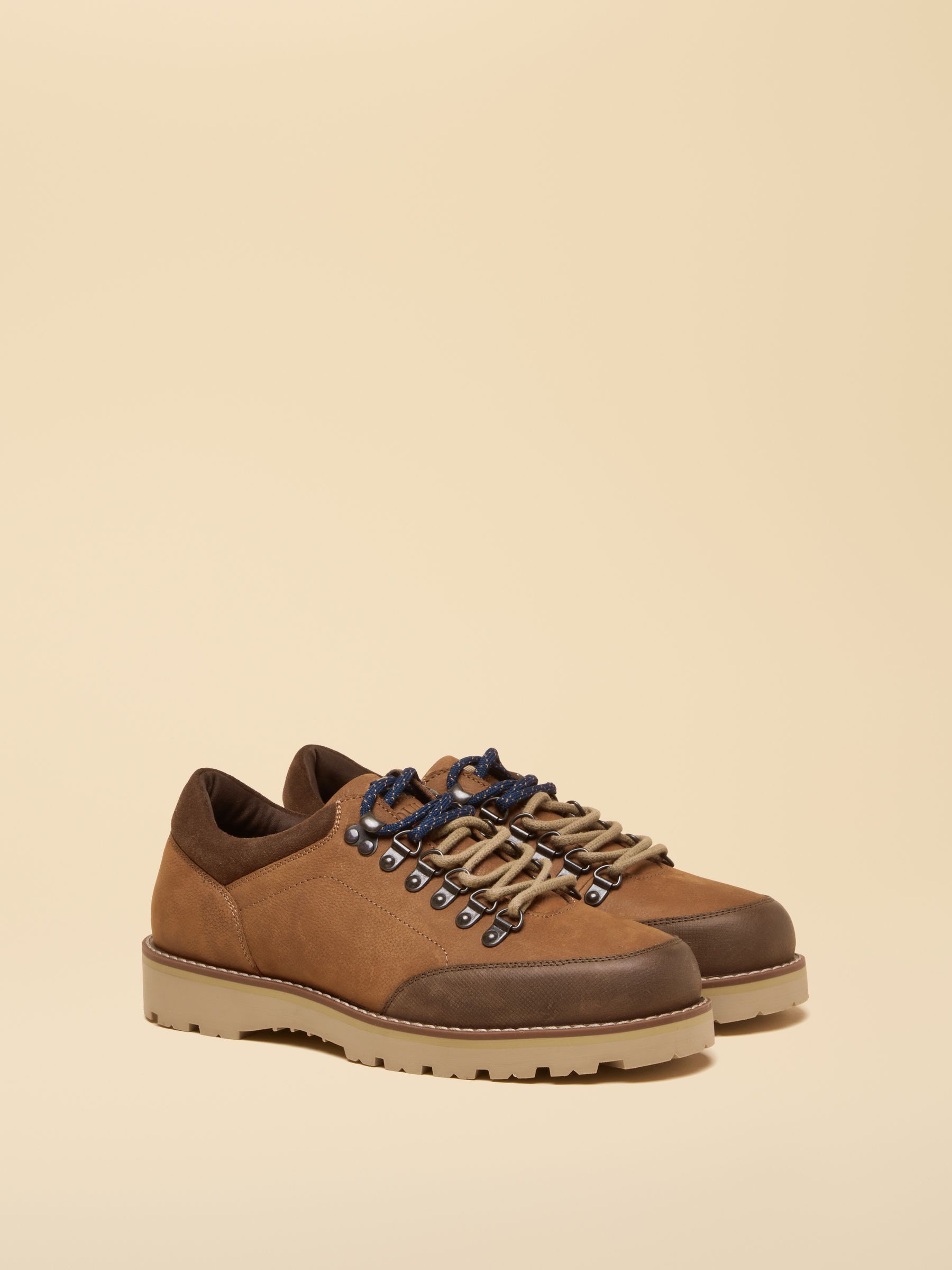 Tan Brown Leather Hiker Boots - Image 1 of 7