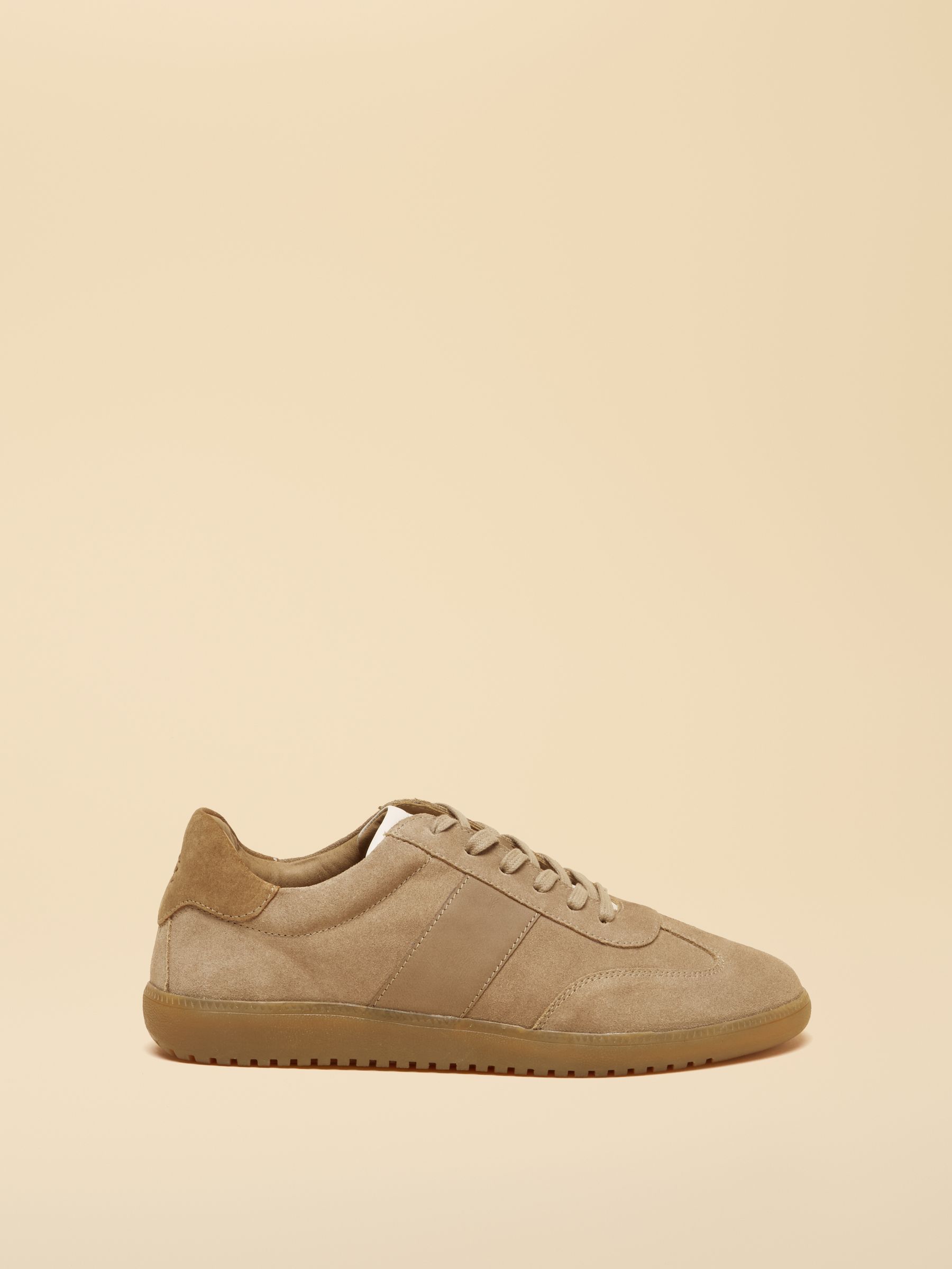 Taupe Brown Suede Trainers - Image 2 of 7