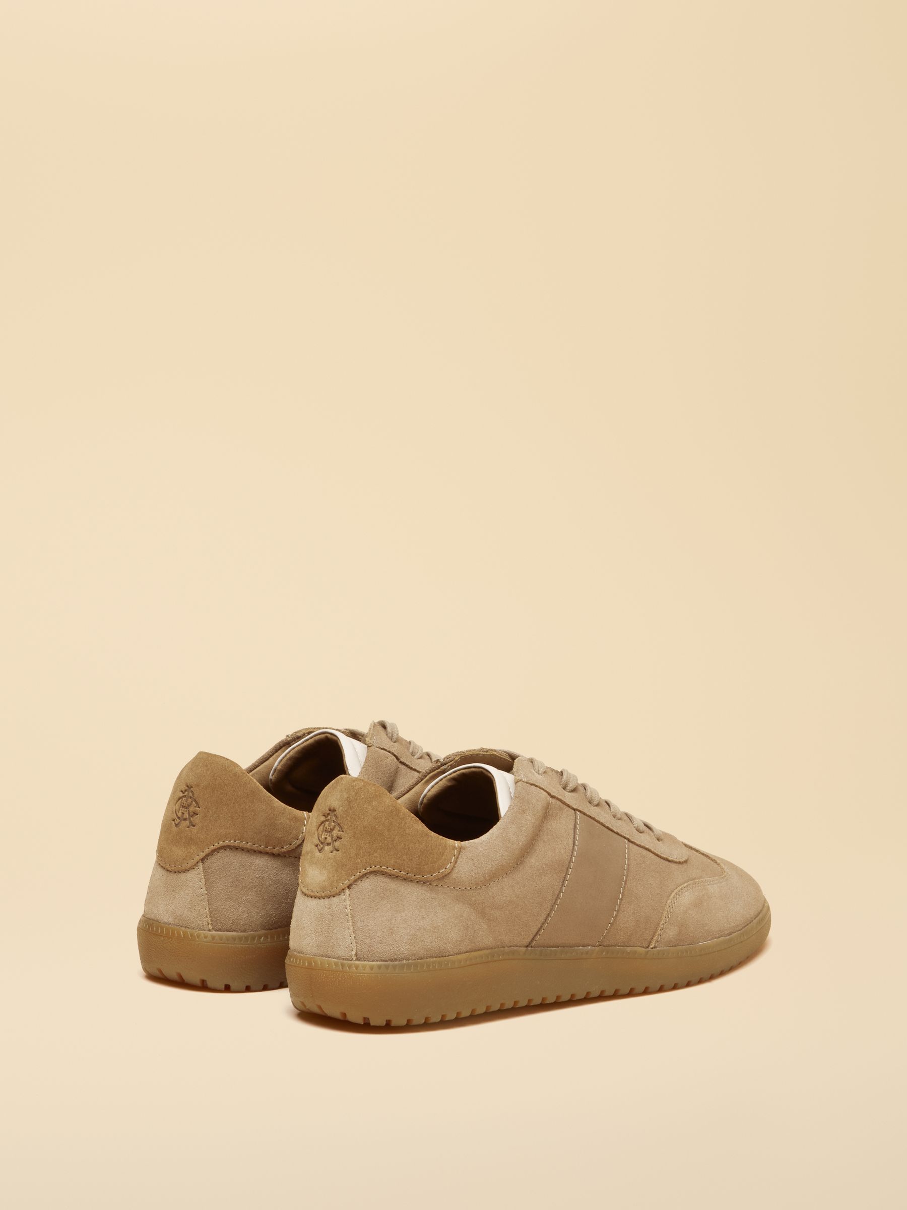 Taupe Brown Suede Trainers - Image 3 of 7