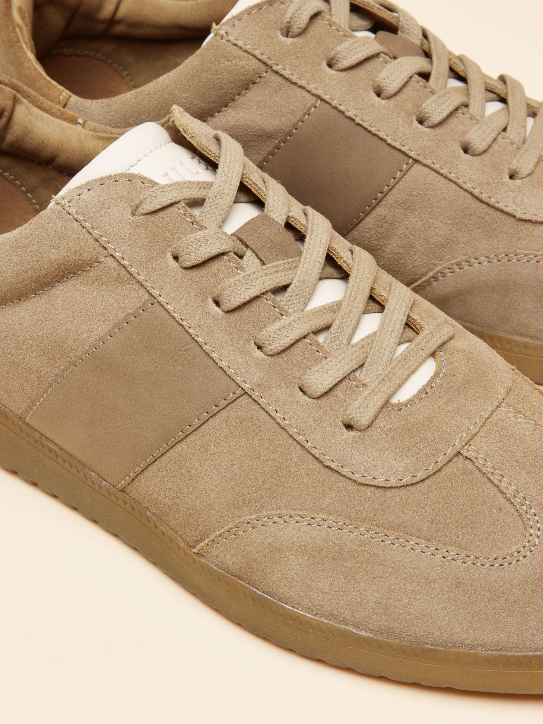 Taupe Brown Suede Trainers - Image 7 of 7