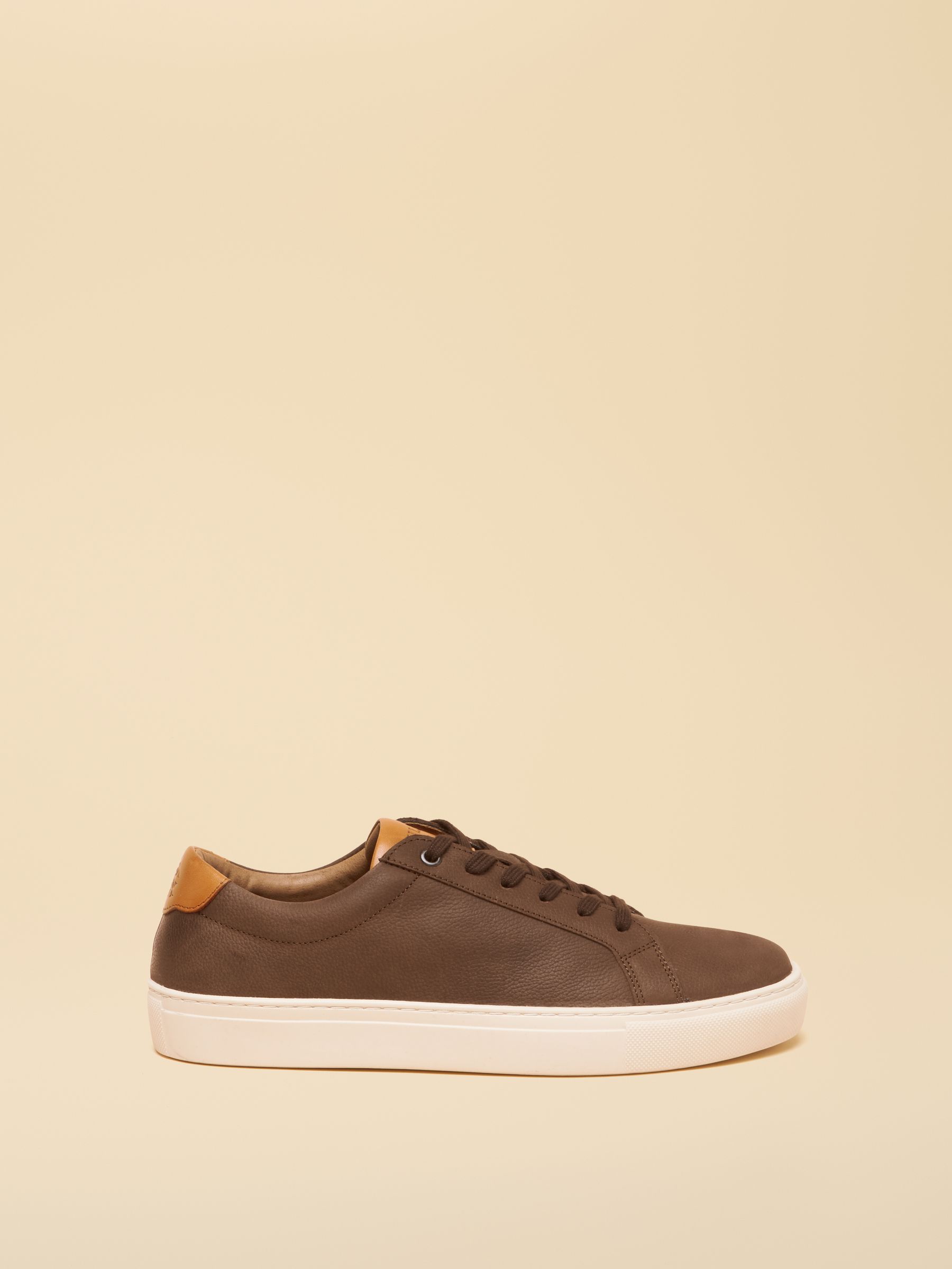 Brown Leather Longline Trainers - Image 2 of 7 Brown Leather Longline Trainers - Image 2 of 7