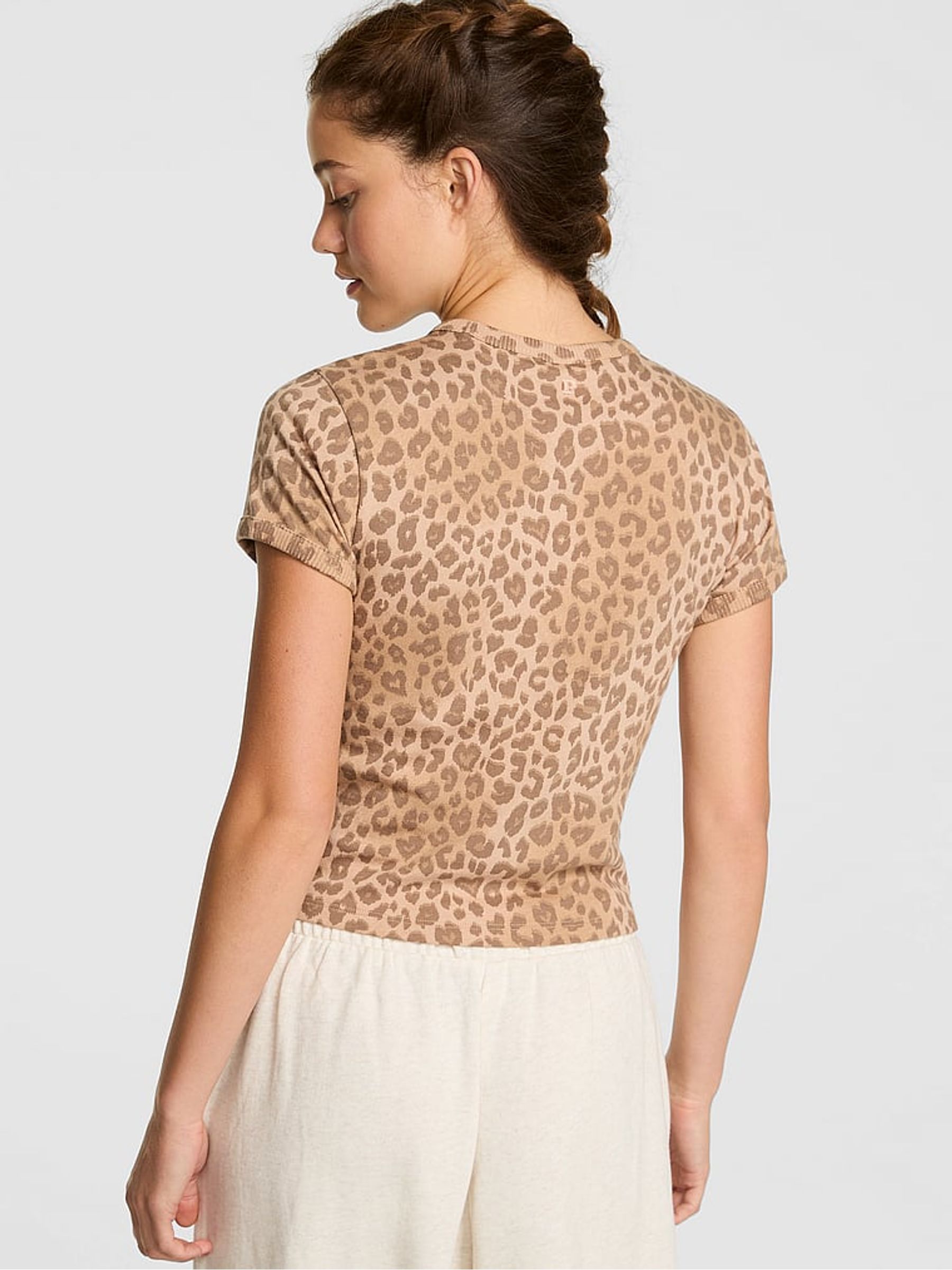 Brown Leopard Retro T-Shirt - Image 2 of 3