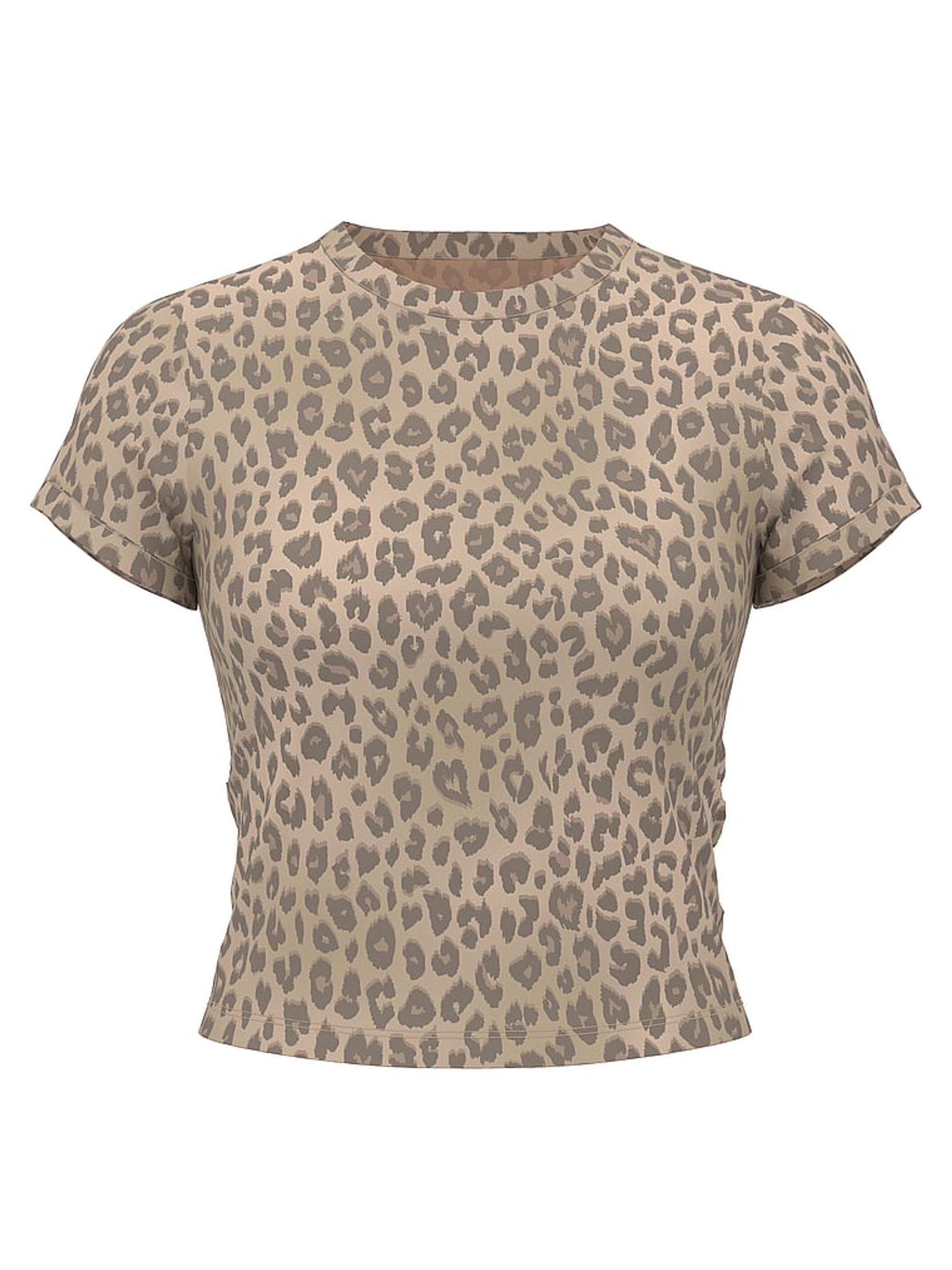 Brown Leopard Retro T-Shirt - Image 3 of 3