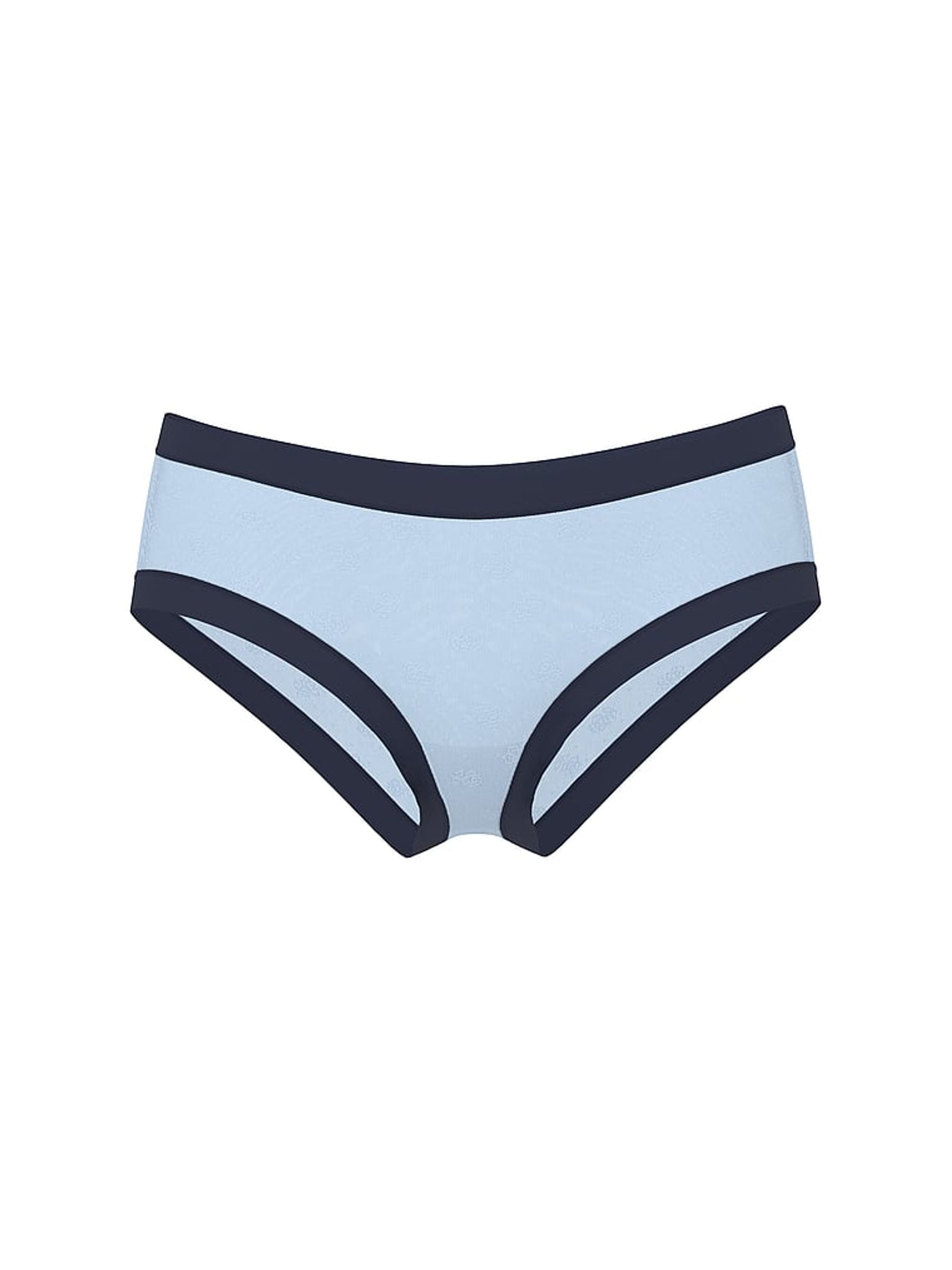 Icy Blue Cheeky No Show Rib Mesh Knickers - Image 3 of 3