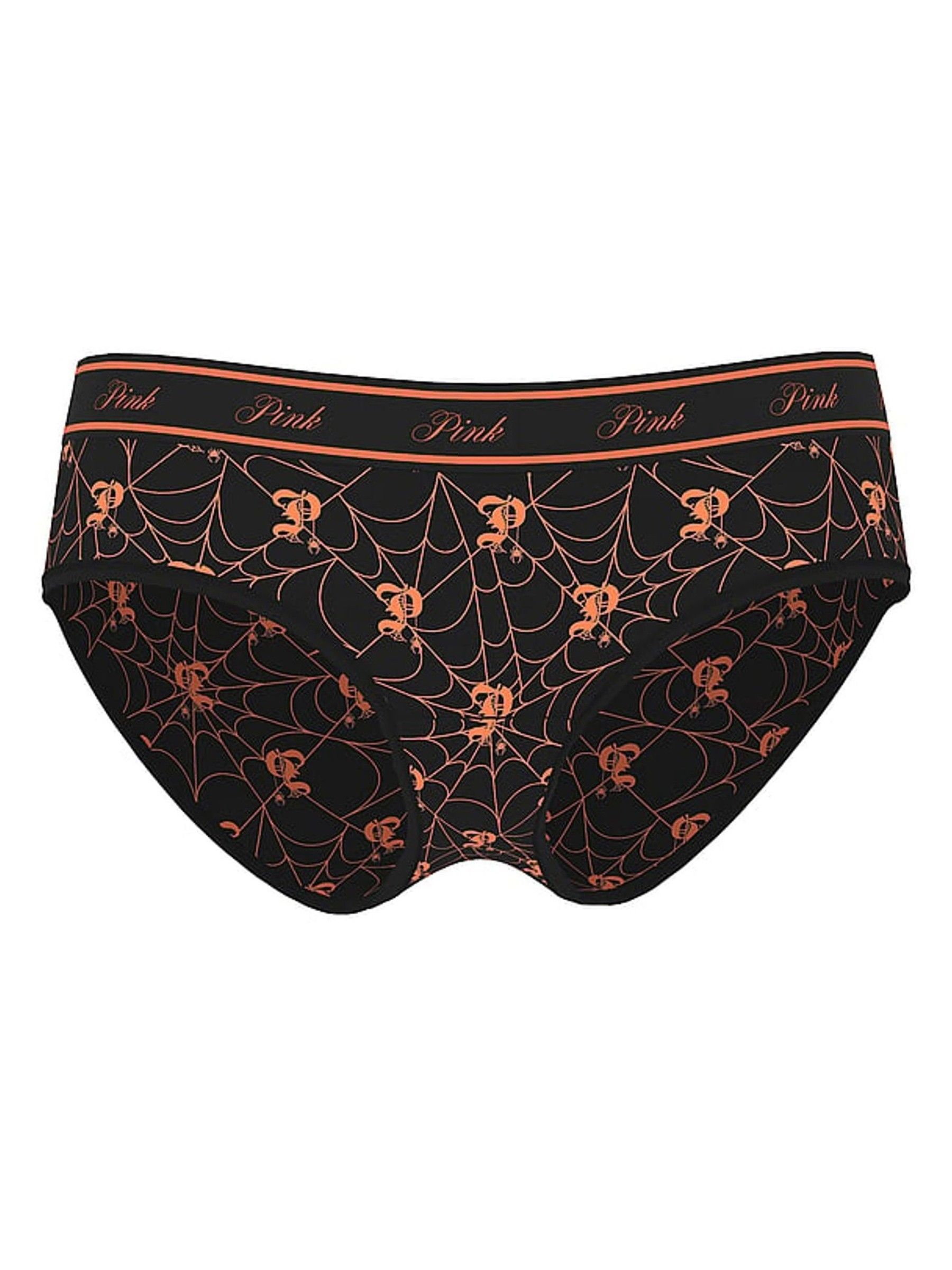 Black Halloween Spiderweb Hipster Cotton Logo Knickers - Image 3 of 3