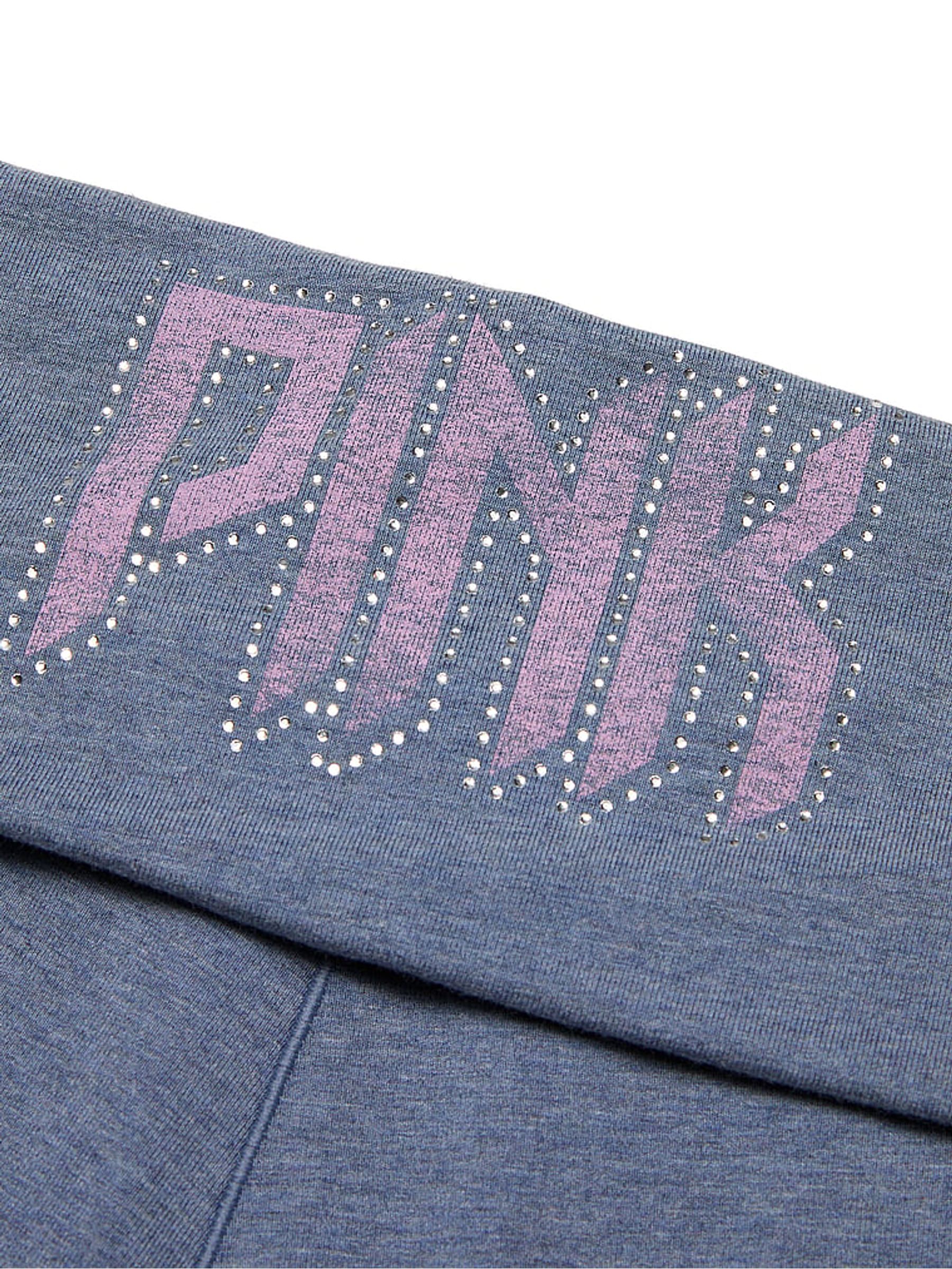 Dusty Iris Blue Foldover Leggings - Image 4 of 5