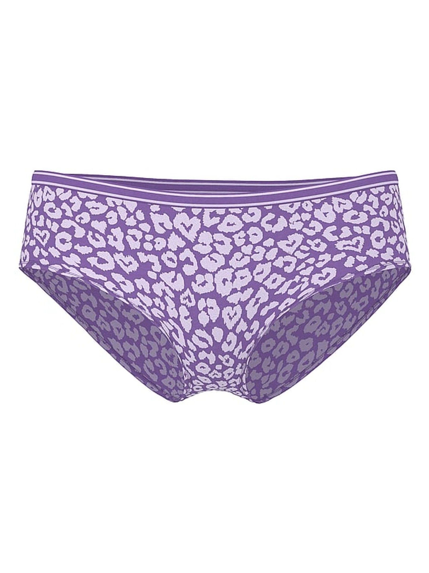Purple Leopard Thong Seamless Scoop Thong Knickers - Image 3 of 3