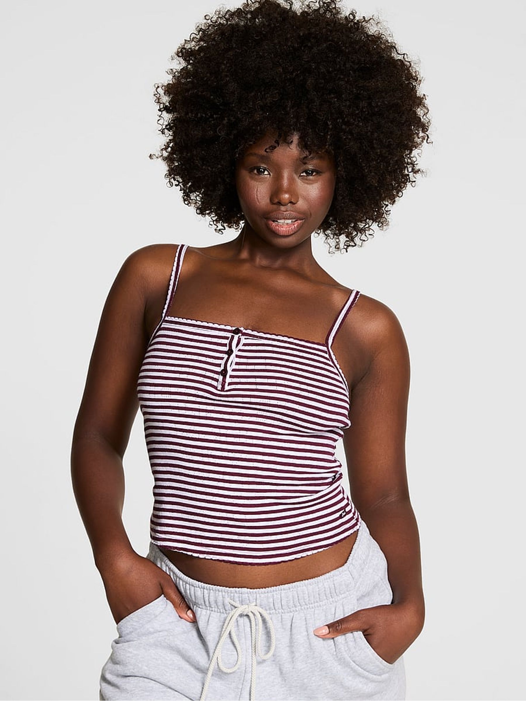 Purple Rose Pyjama Cami Top - Image 1 of 3