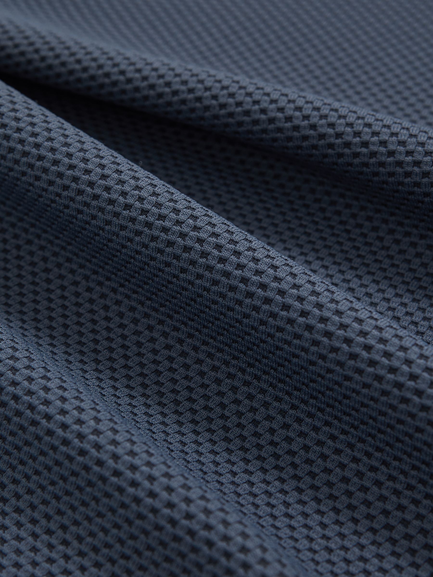 Textured Crew-Neck T-Shirt in Airforce Blue - image 5