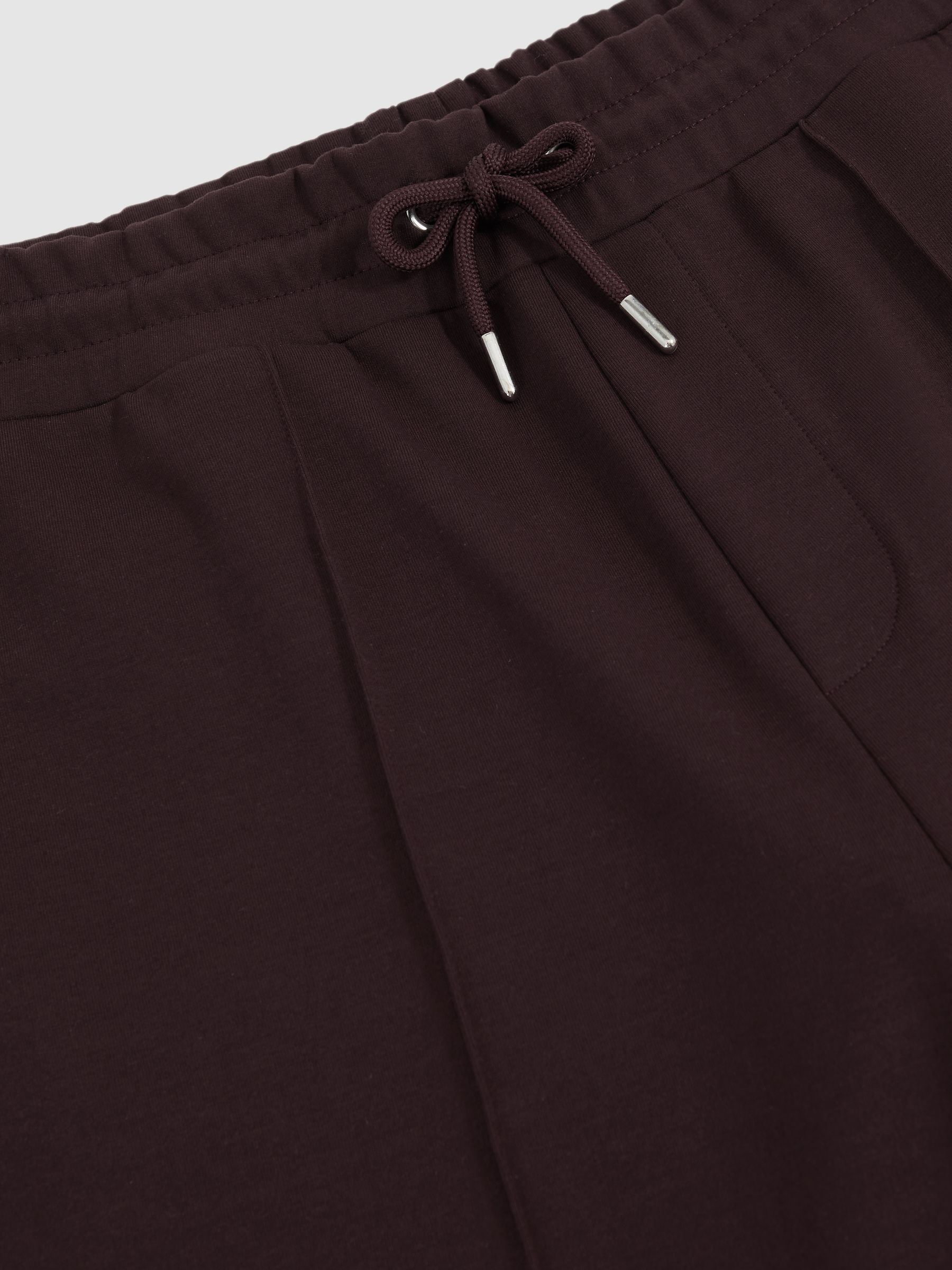 Stretch Jersey Tailored Joggers in Cherry Red - Image 5 of 5