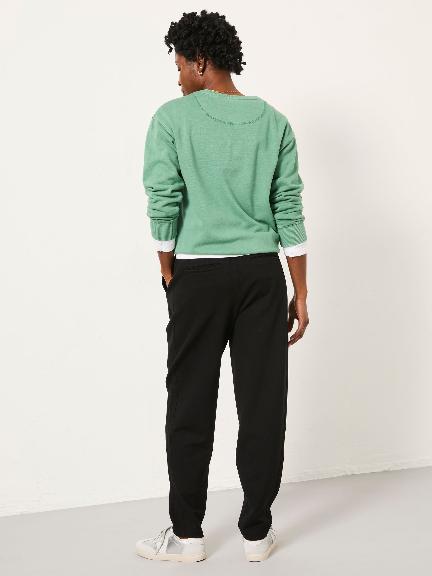 Cleo Black Barrel Leg Ponte Trouser - Image 2 of 6