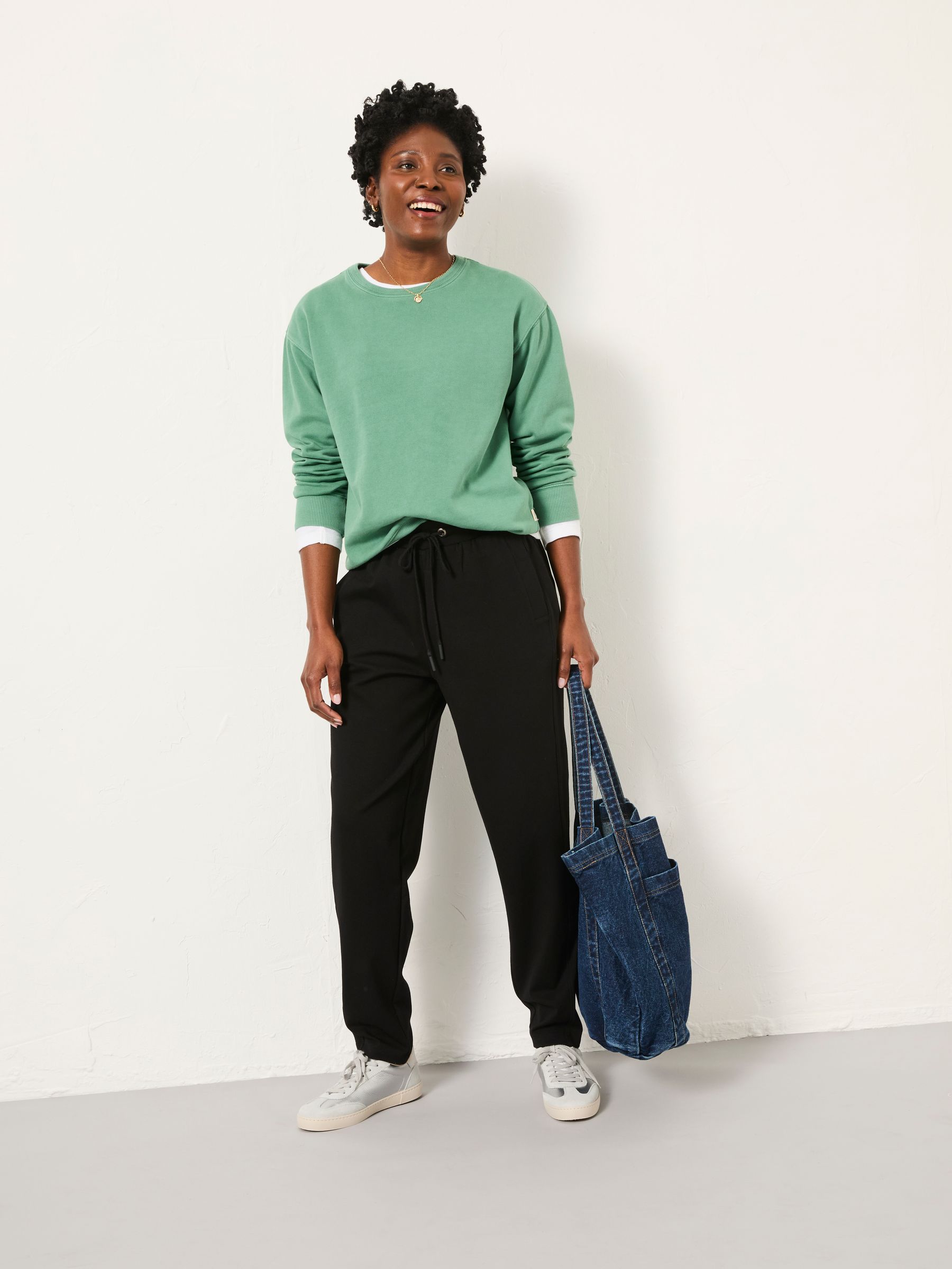 Cleo Black Barrel Leg Ponte Trouser - Image 3 of 6