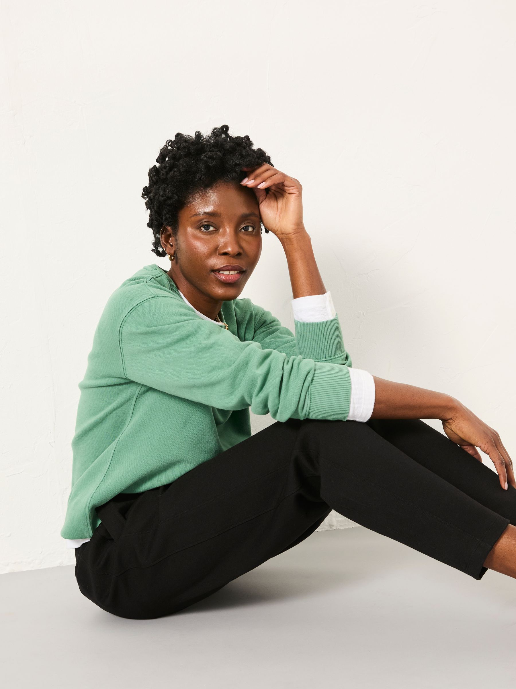 Cleo Black Barrel Leg Ponte Trouser - Image 5 of 6