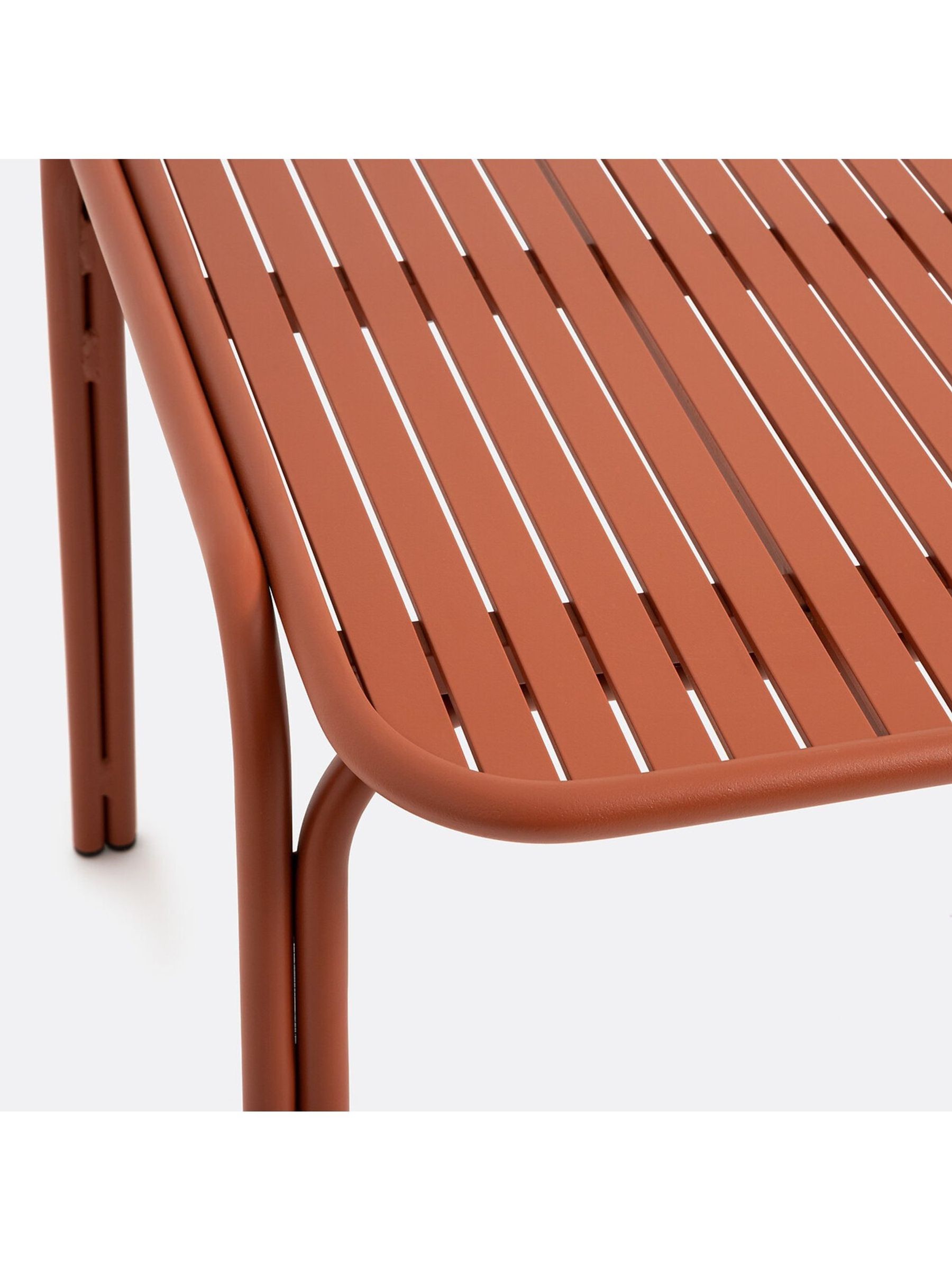 La Redoute Intérieurs Terracotta Lyona Aluminium Garden Table - Image 3 of 5