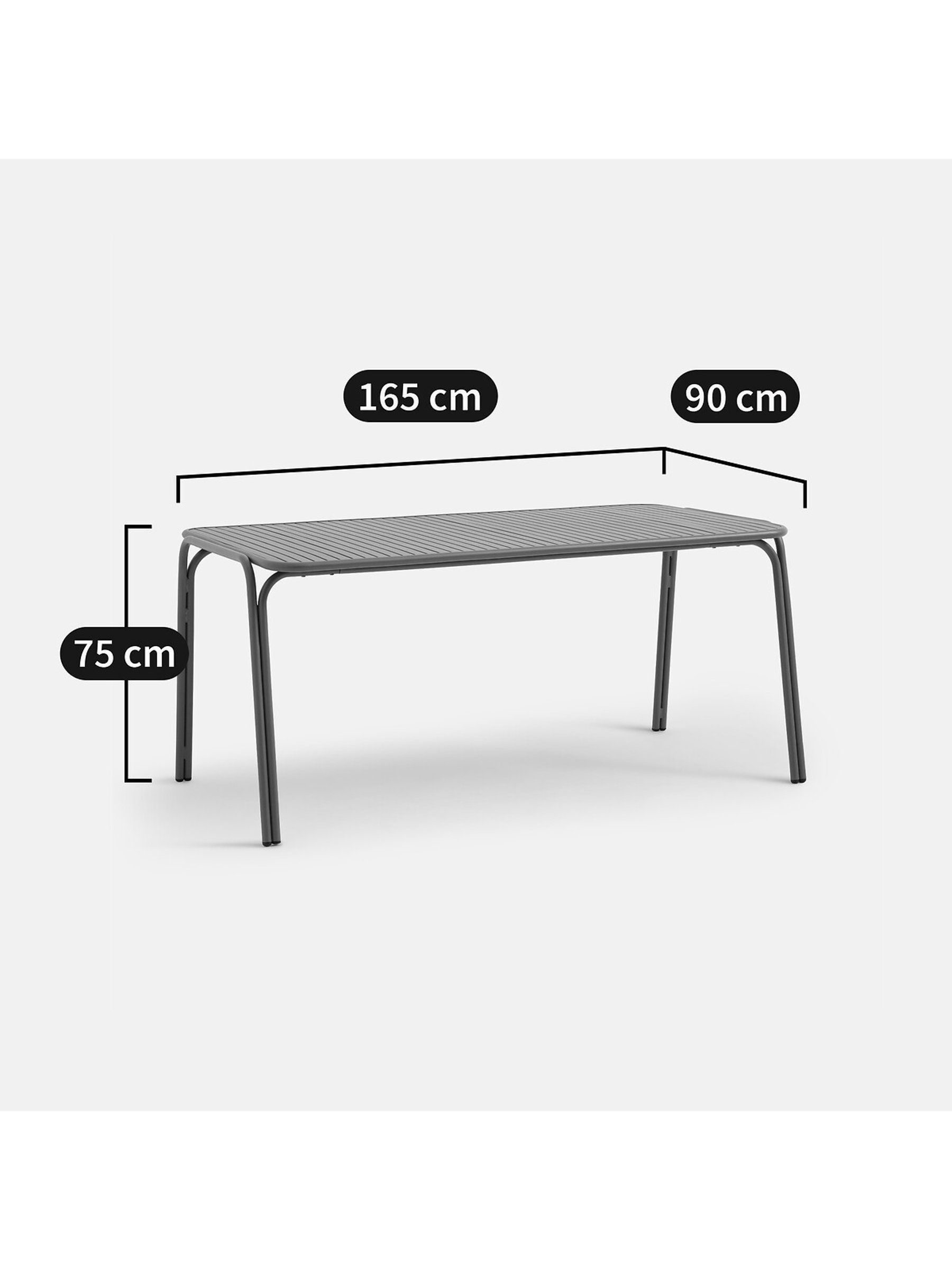 La Redoute Intérieurs Terracotta Lyona Aluminium Garden Table - Image 5 of 5