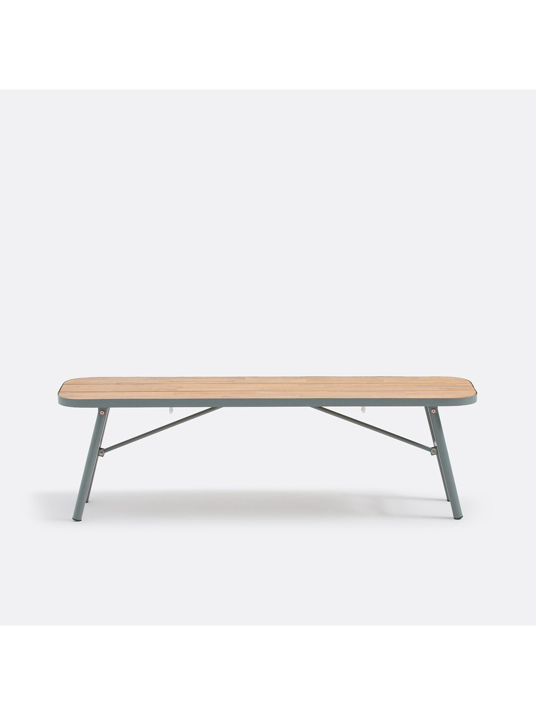 La Redoute Intérieurs Acacia Green Hanso Bench with Fold Away Legs - Image 1 of 6