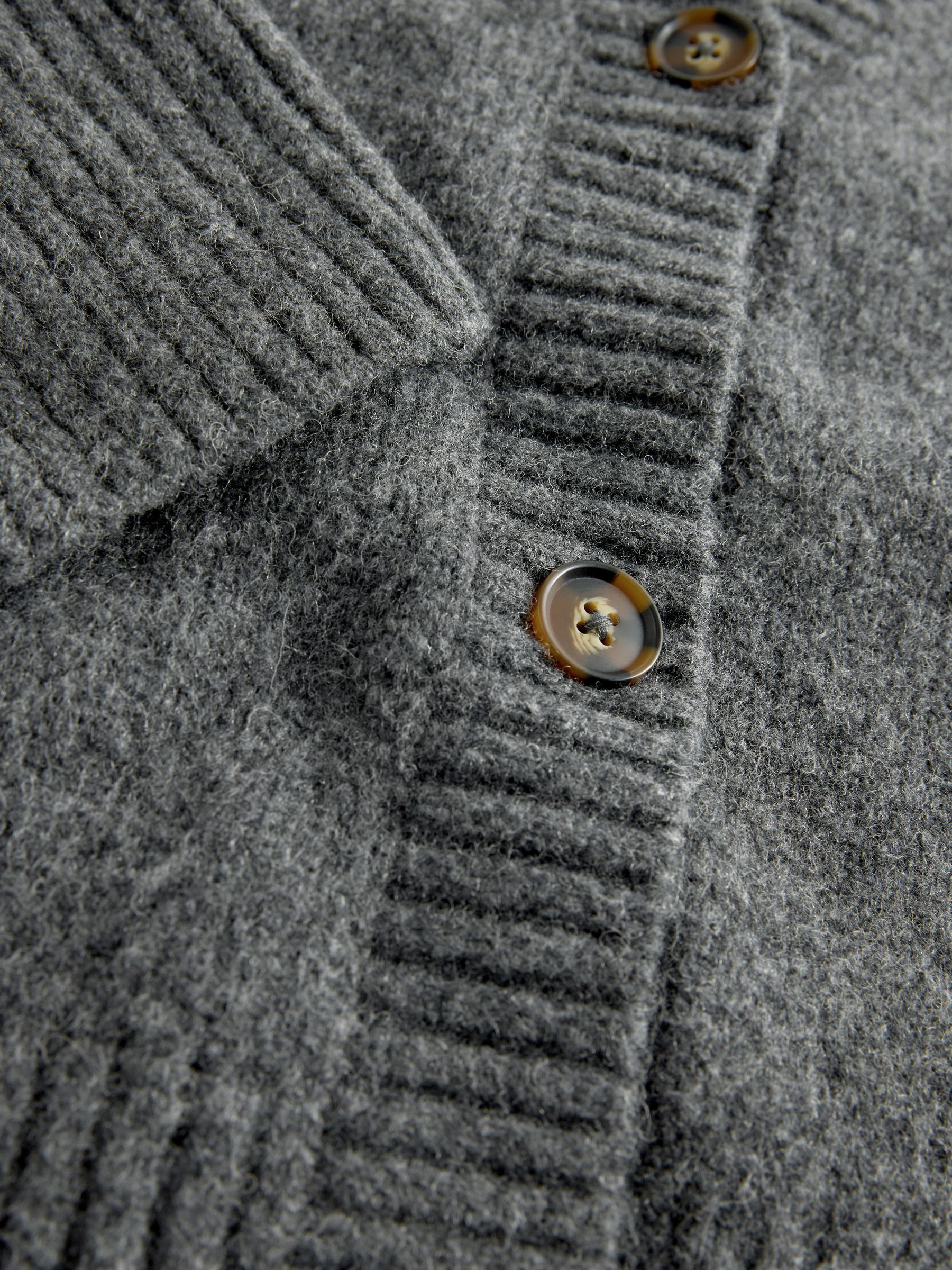 Light Pink/Grey Marl 2 Pack V- Neck Knitted Cardigans With Wool - Image 6 of 6