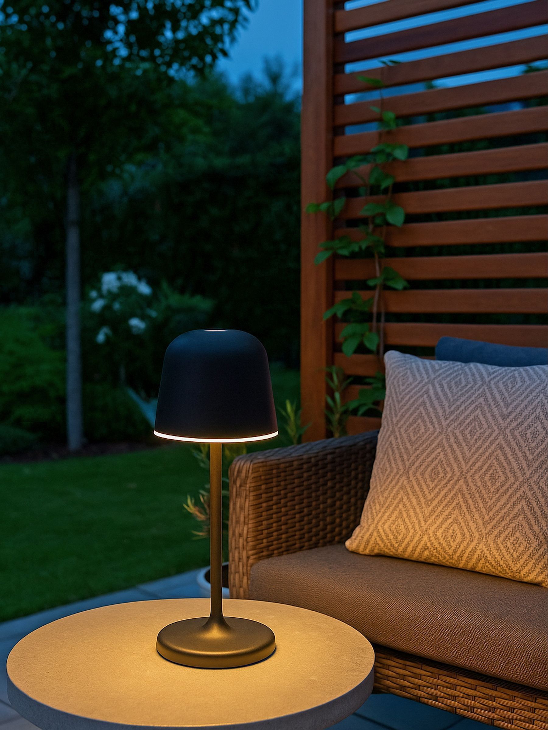 Eglo Black MANNERA-S Portable LED Table Light - Image 1 of 5 Eglo Black MANNERA-S Portable LED Table Light - Image 1 of 5