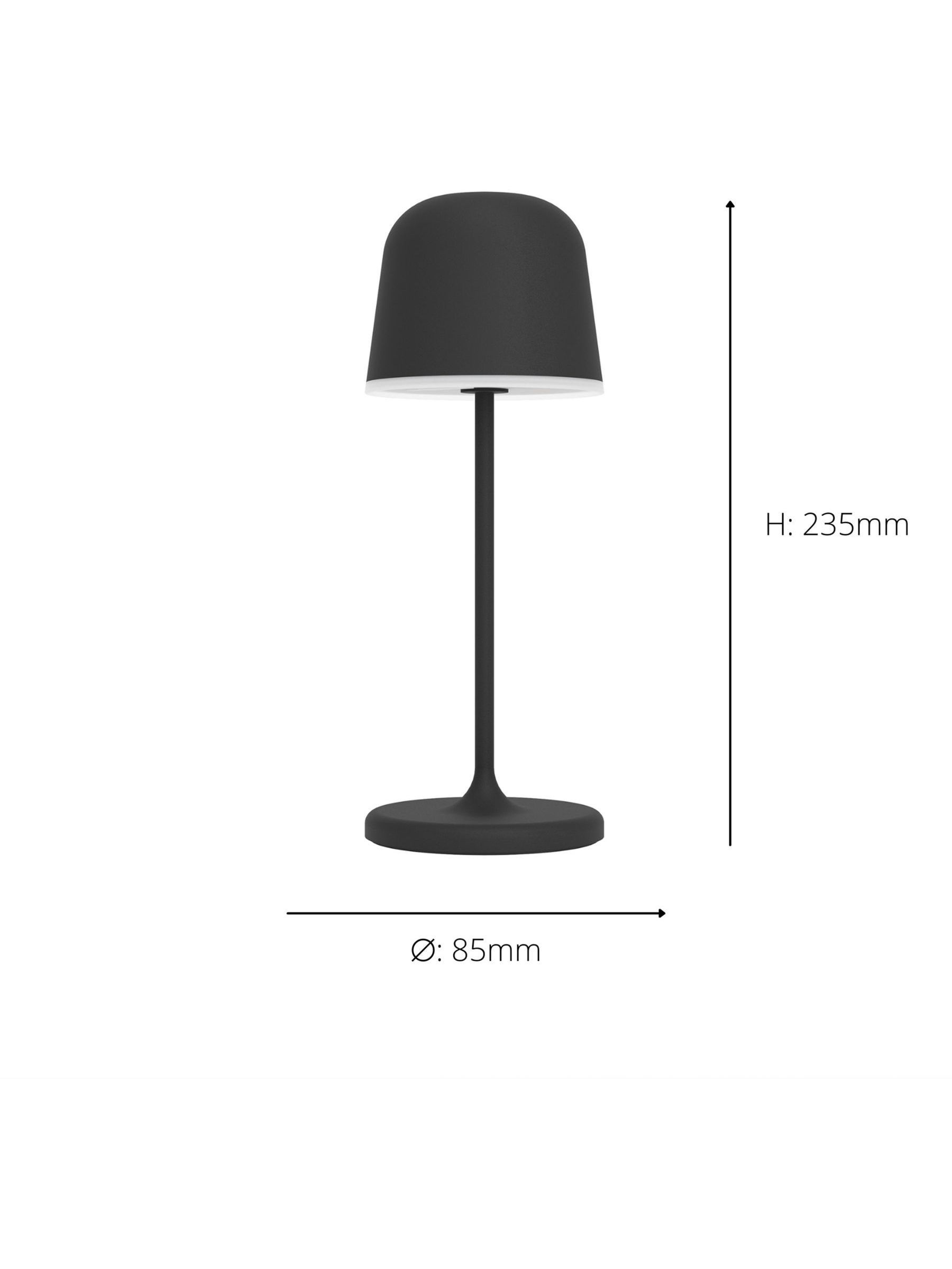 Eglo Black MANNERA-S Portable LED Table Light - Image 4 of 5
