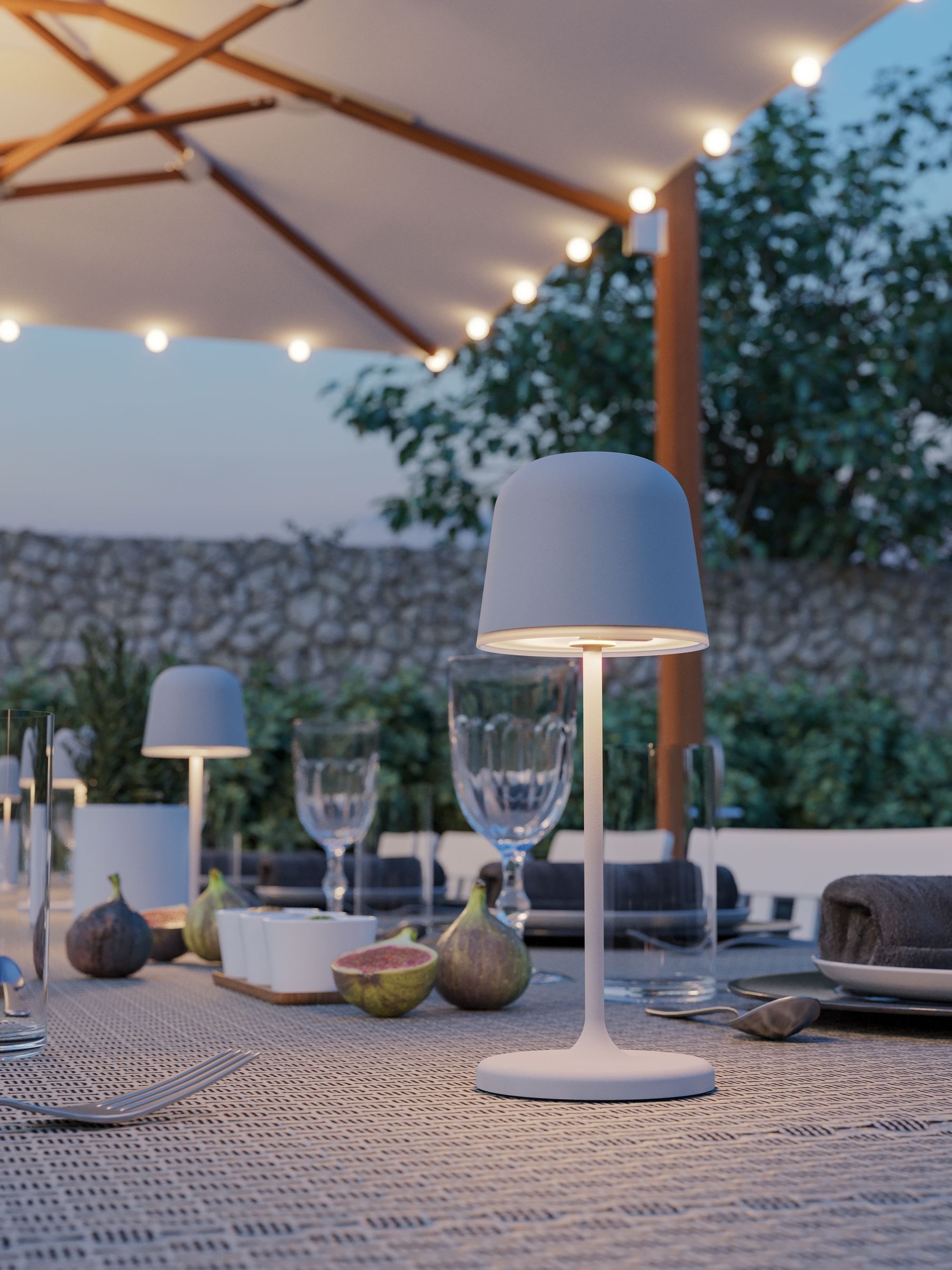 Eglo Grey MANNERA-S Portable LED Table Light - Image 1 of 5