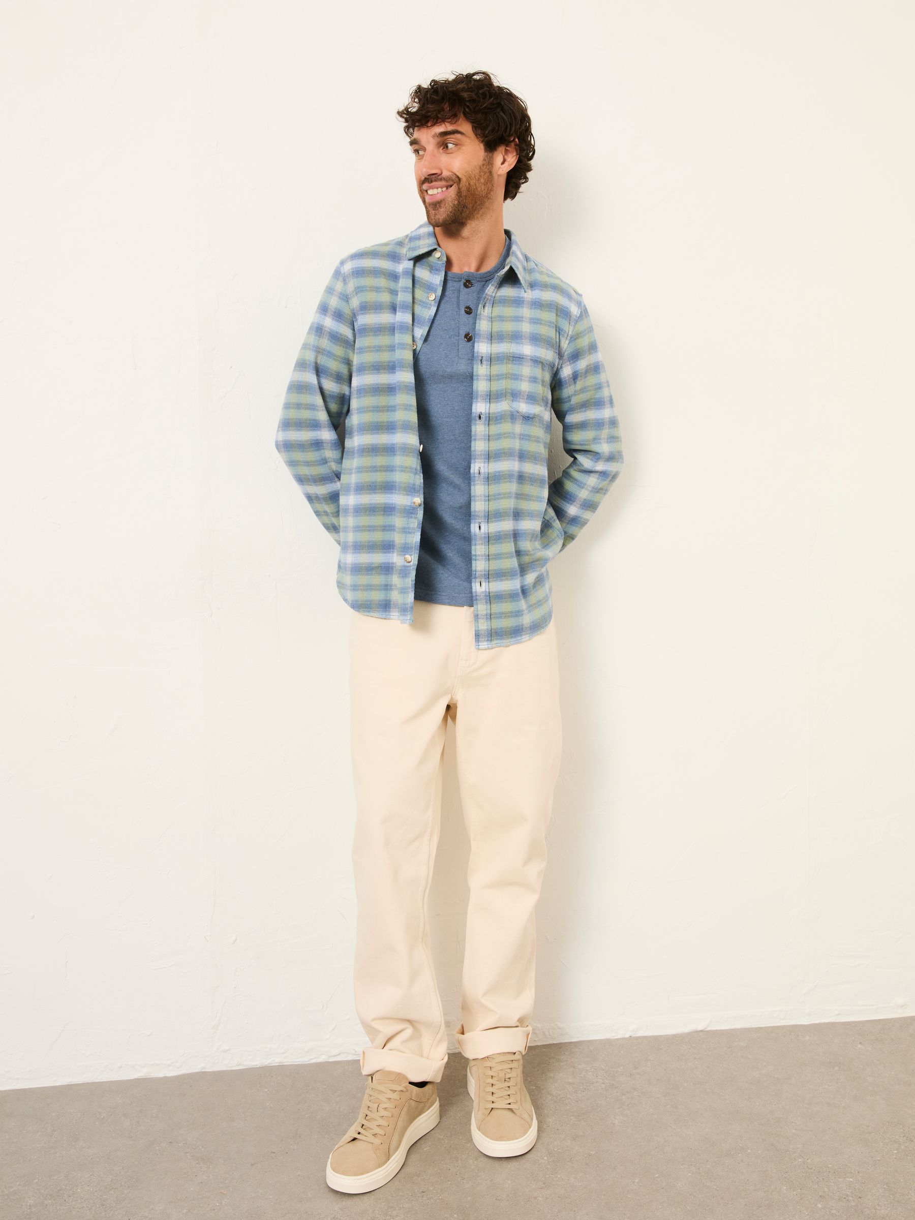 Elvin Mint Green Long Sleeve Check Shirt - Image 3 of 6