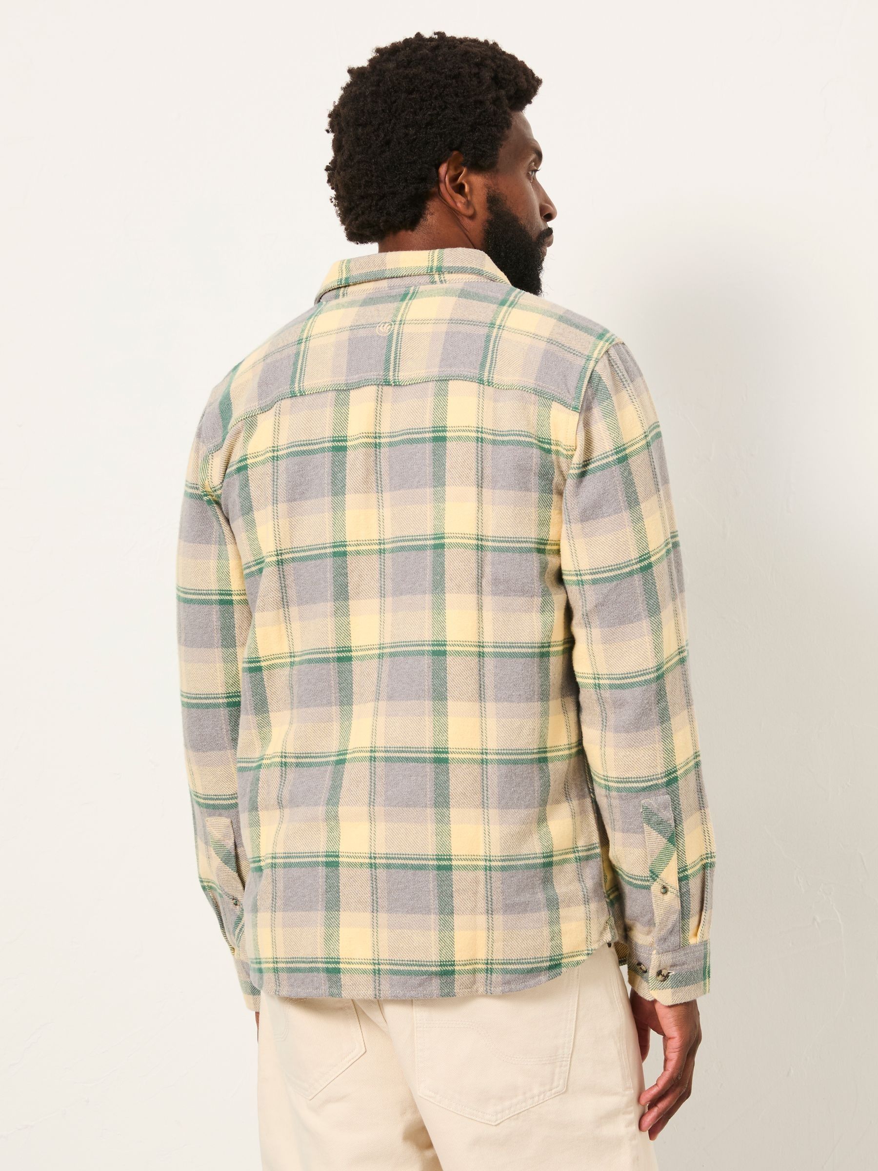 Ennis Light Yellow Long Sleeve Check Shirt - Image 2 of 5