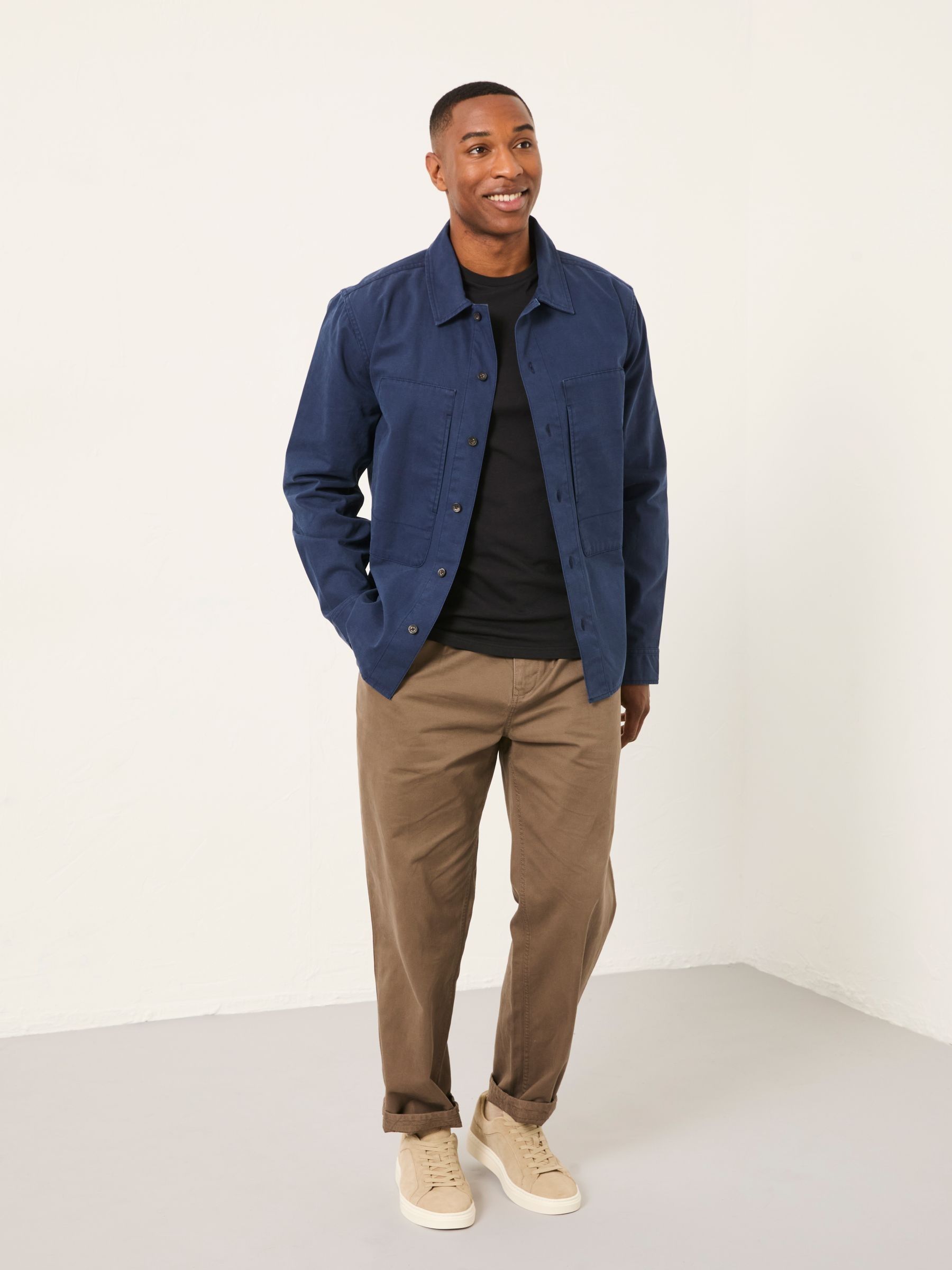 Indigo Blue Long Sleeve Octon Overshirt - Image 3 of 6