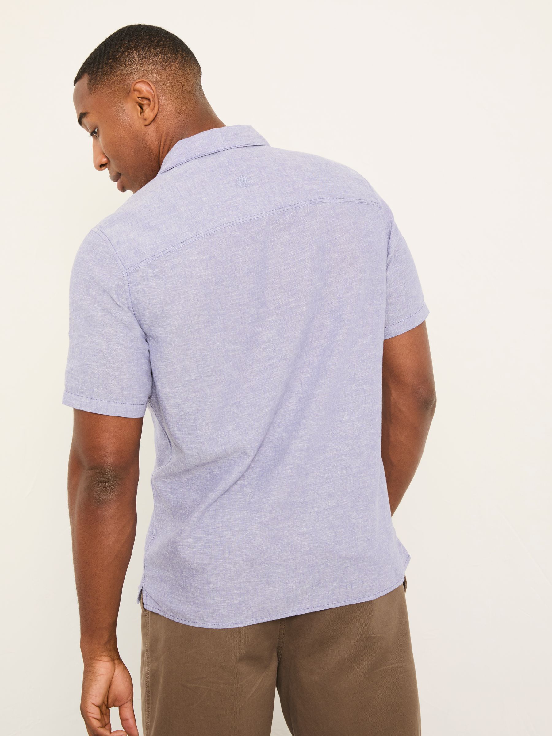 Bugle Lilac Purple Short Sleeve 1 pocket Shirt - Image 2 of 6