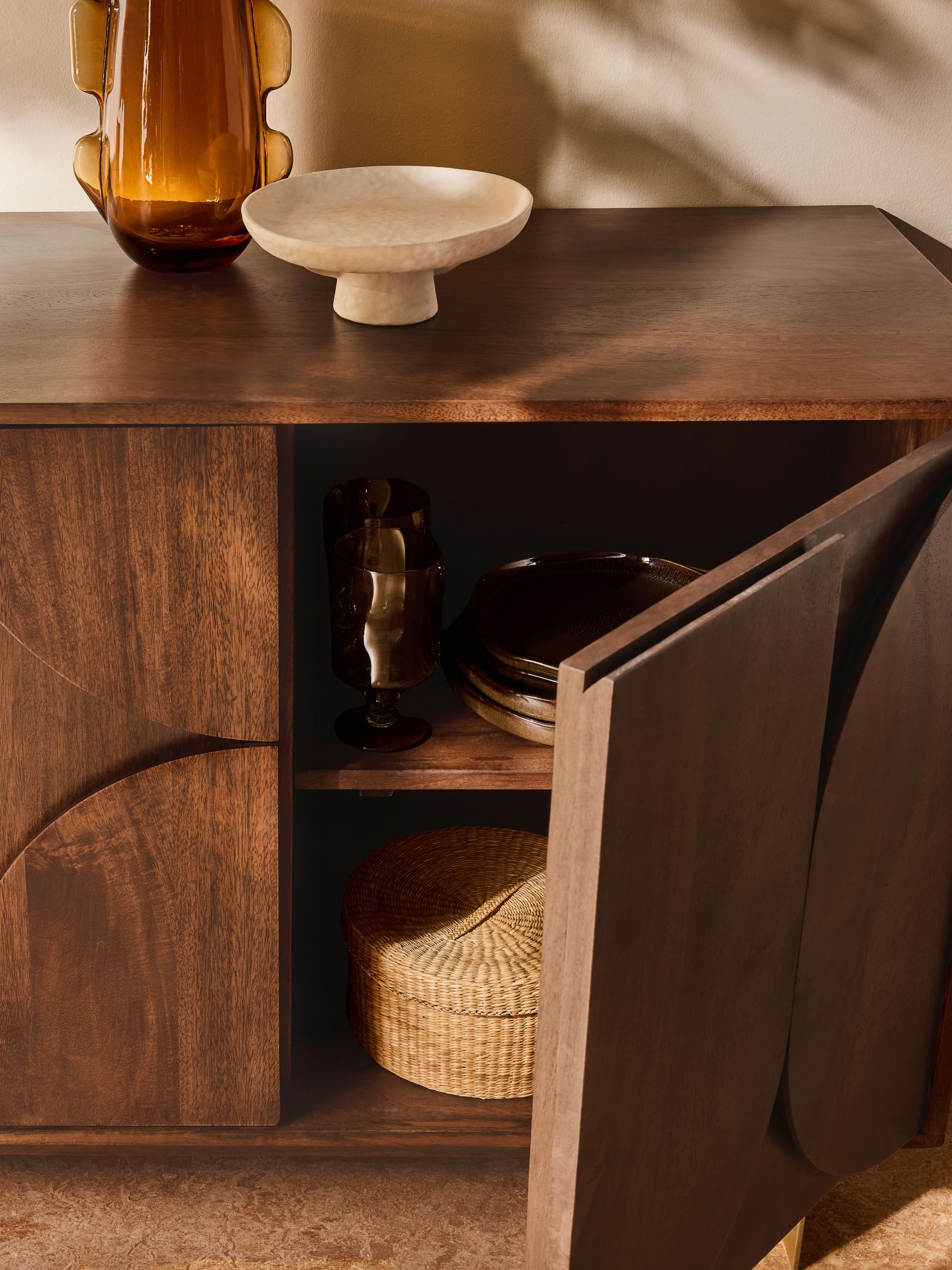 Keala Large Sideboard in Dark Mango Wood - Image 2 of 5