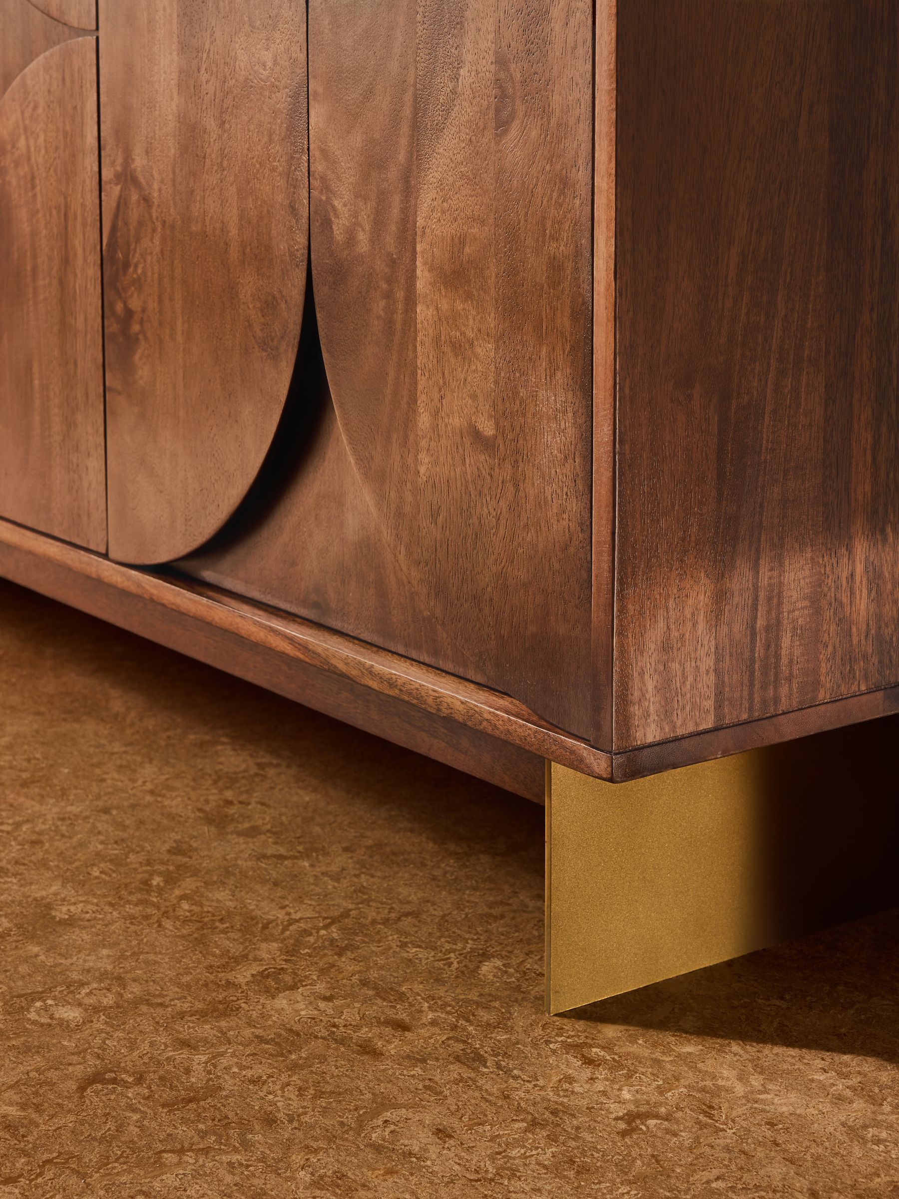 Keala Large Sideboard in Dark Mango Wood - Image 3 of 5