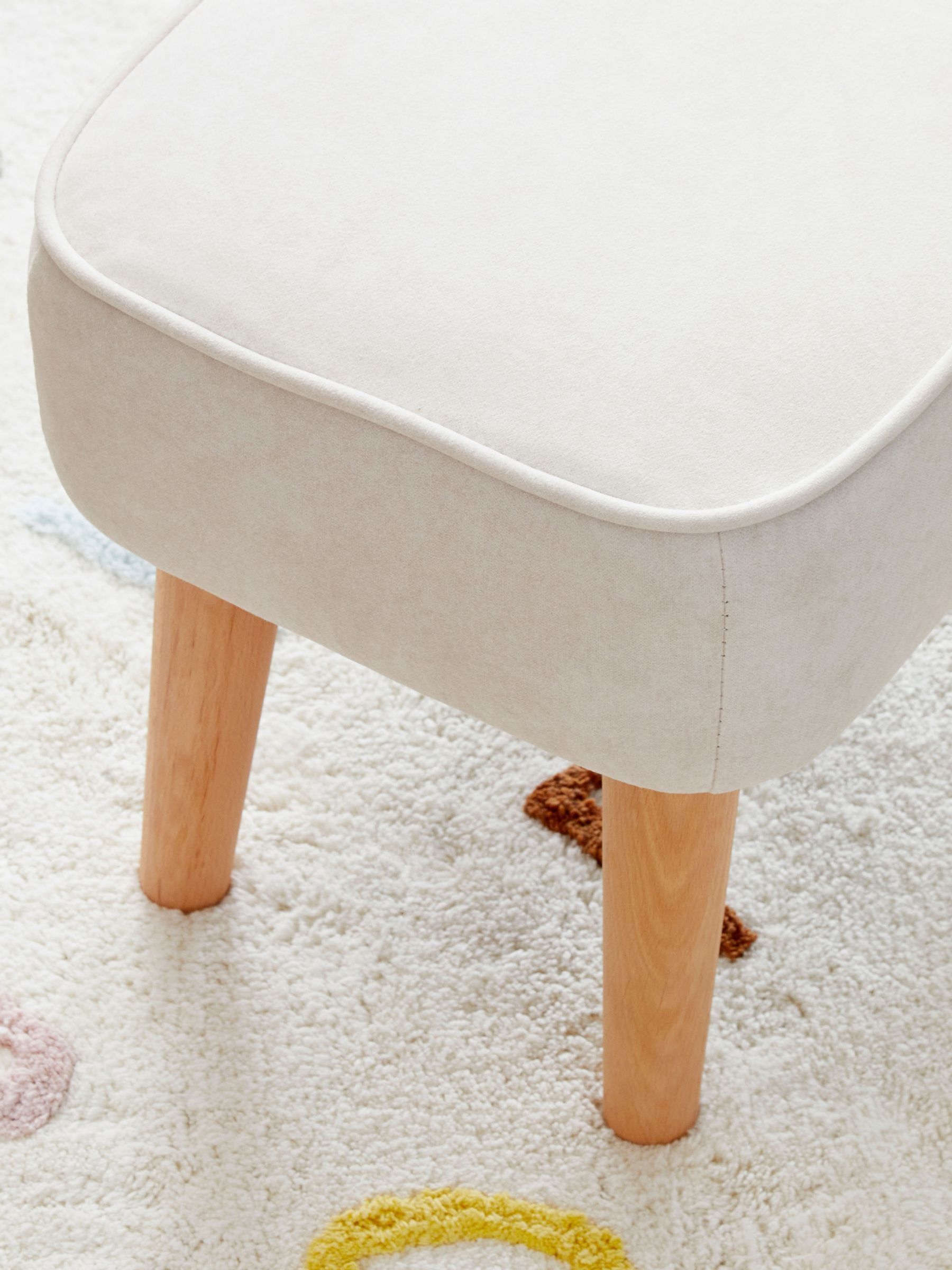 Babymore Cream Freya Nursing Chair with Stool - Image 4 of 6
