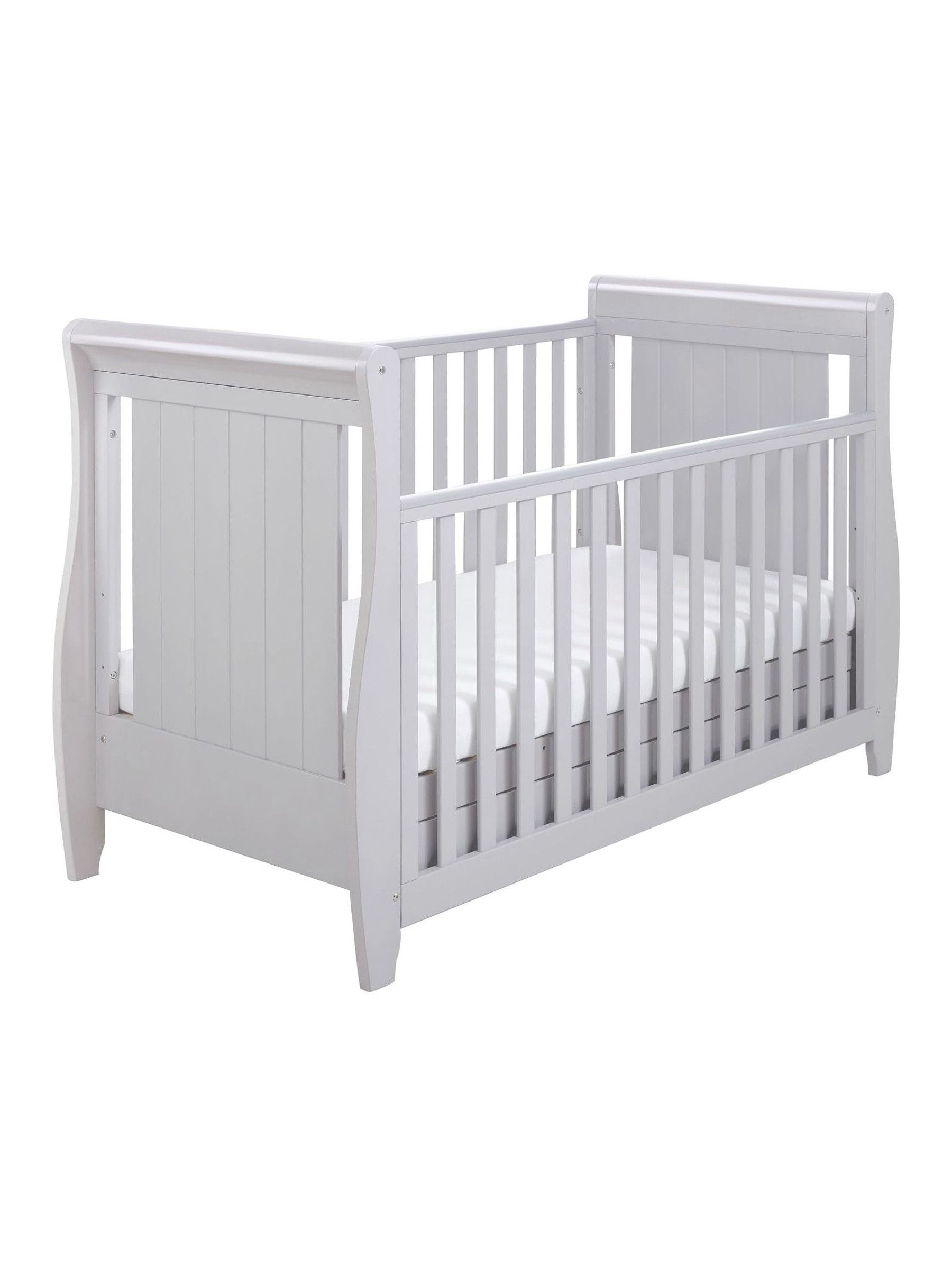 Babymore Grey Stella Sleigh Cot Bed - Image 4 of 6