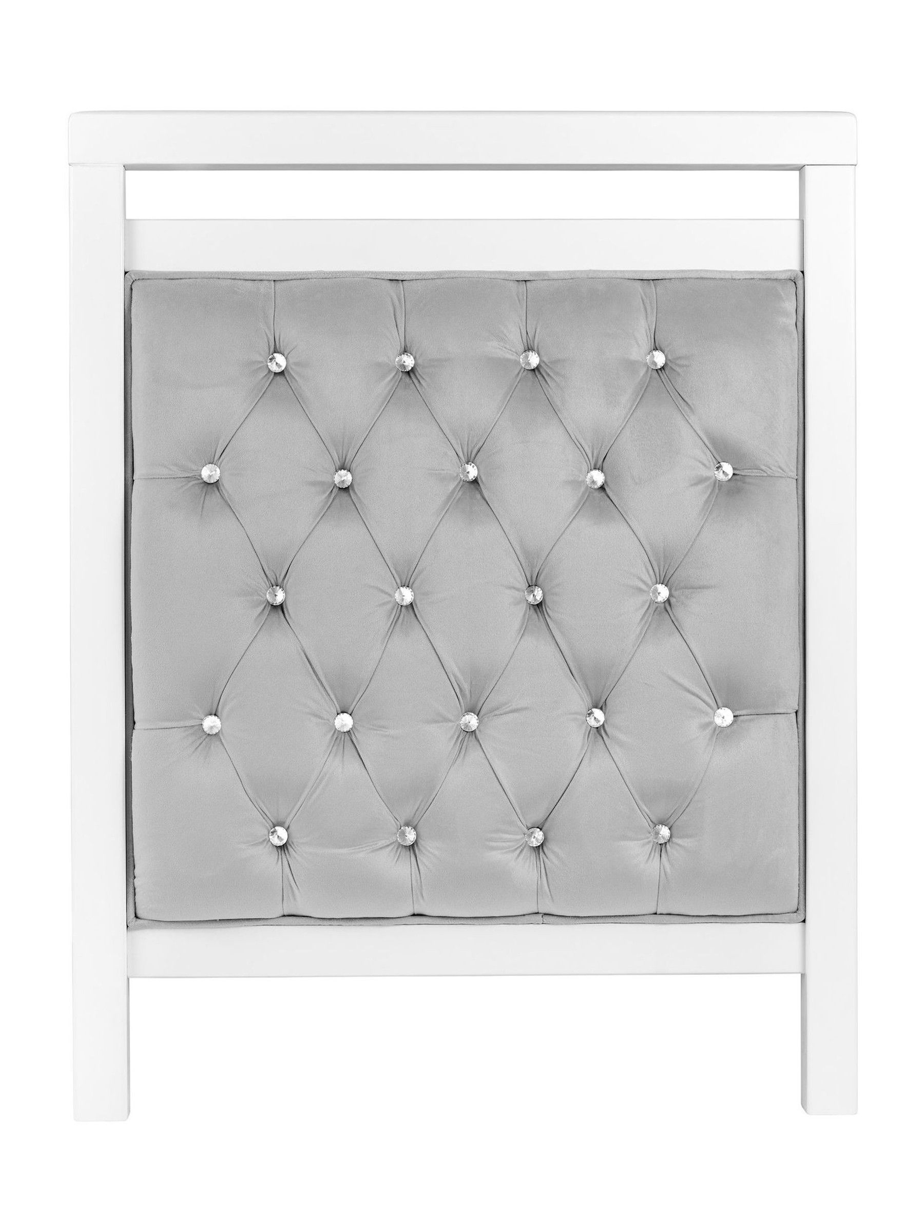 White Velvet Deluxe Cot Bed - Image 4 of 6