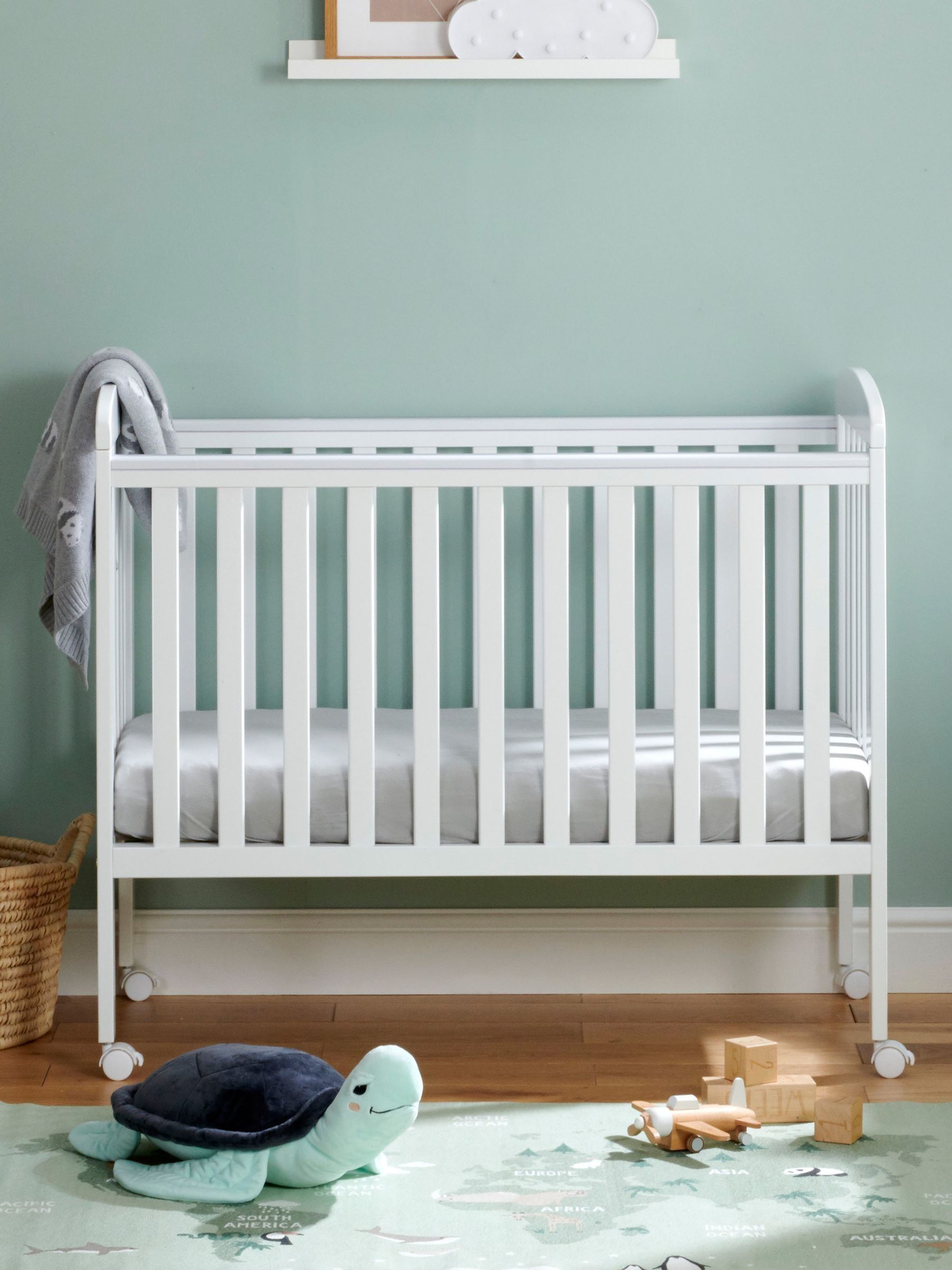 Babymore White Space Saver Cot - Image 2 of 5