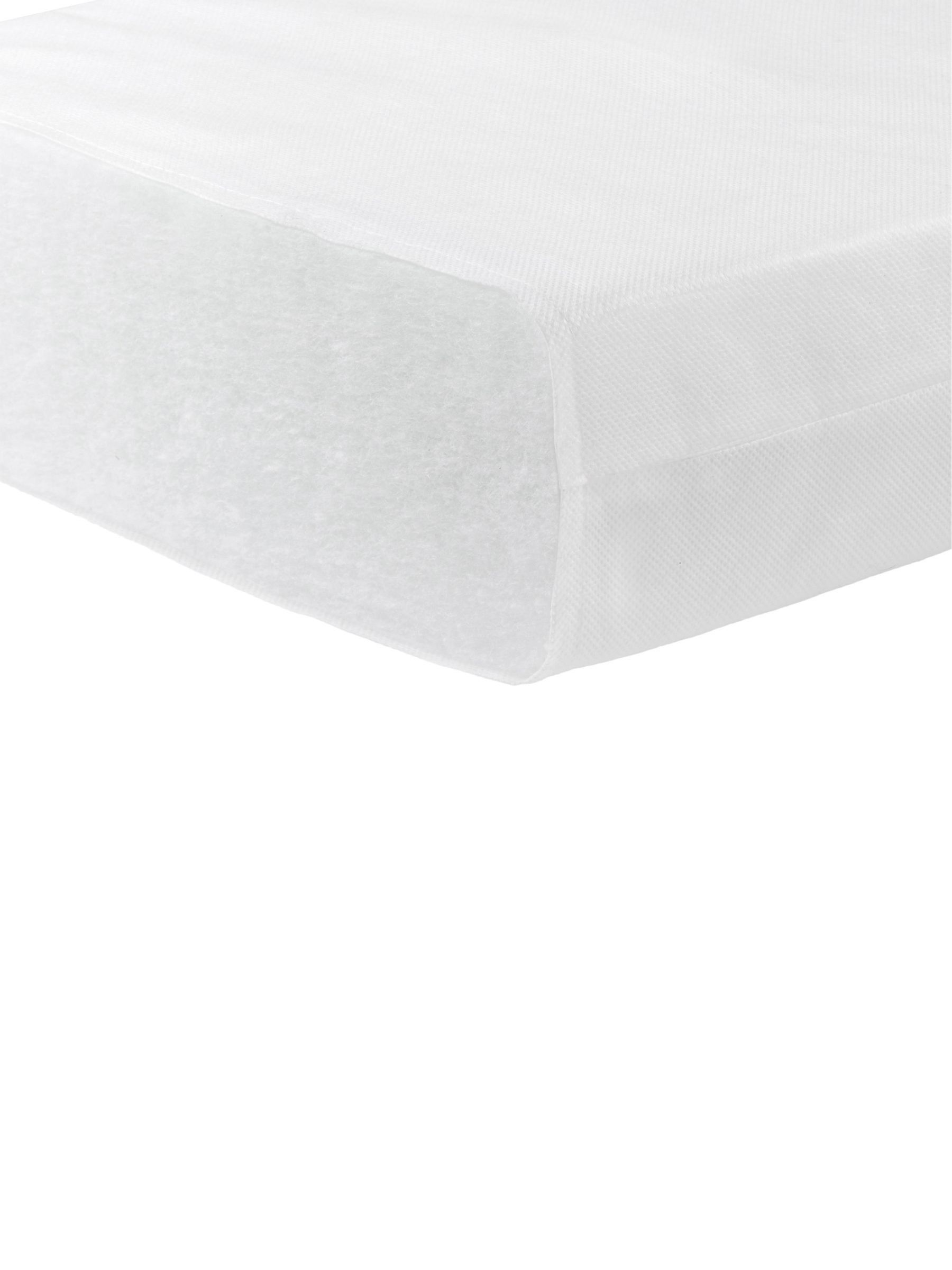 Babymore White Space Saver Cot with Fibre mattress - Image 5 of 6